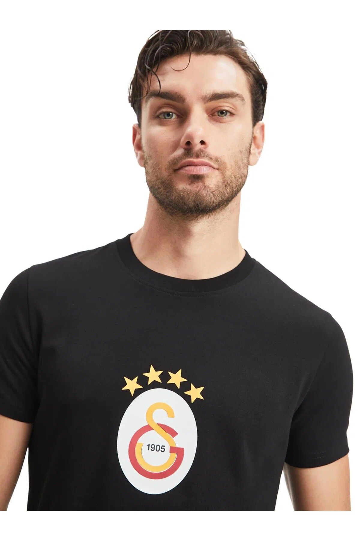 Galatasaray-Original 4 Star Black T-Shirt Lion with Wooden Box 2