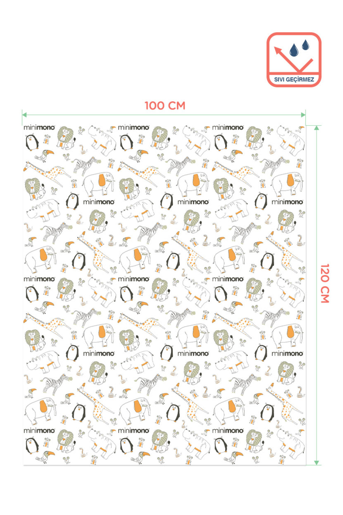 Minimono Mama Sandalyesi Altı Ve Aktivite Örtüsü - Kullan At- 1 Rulo 10 Adet fotoğrafı 3 (önizleme)