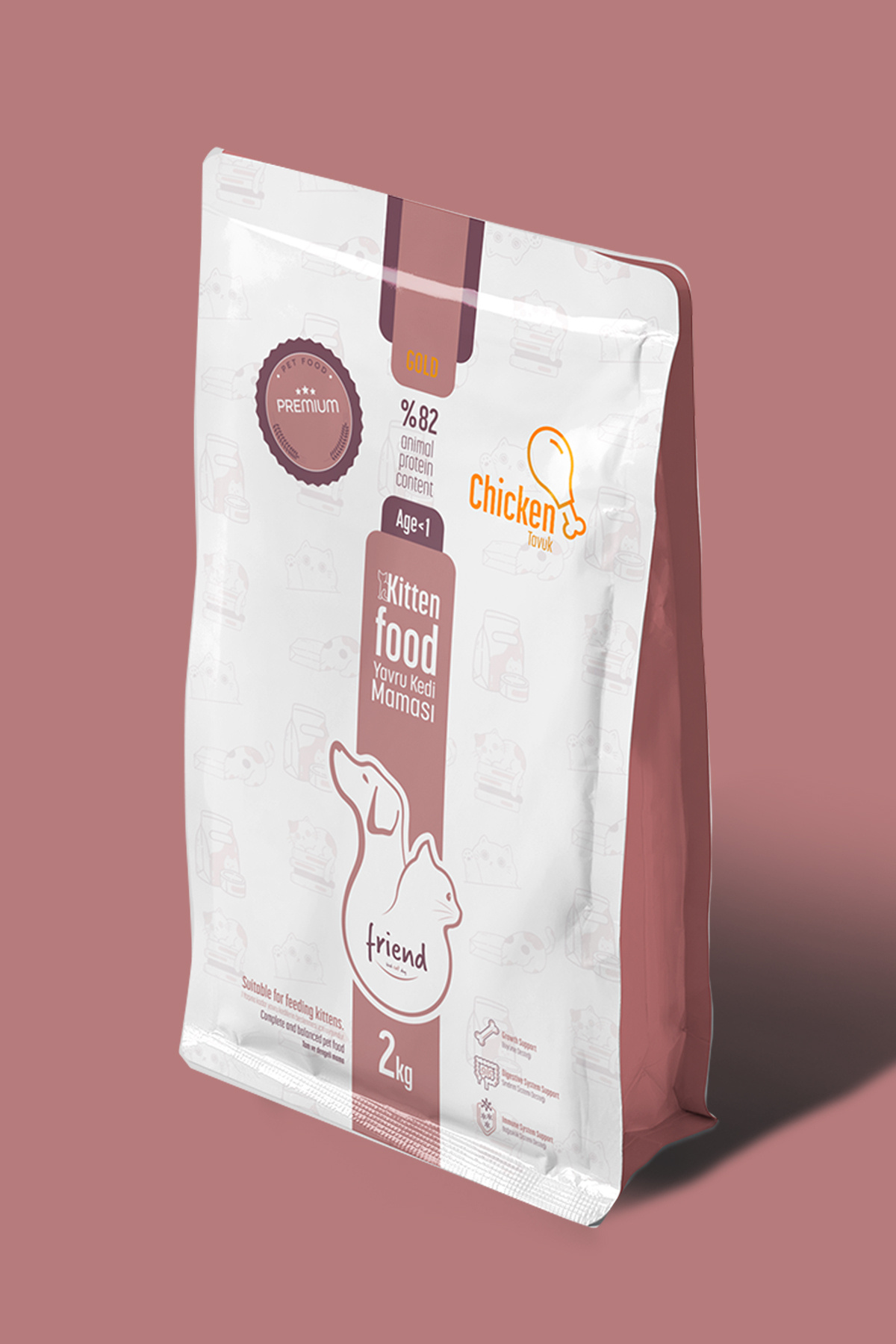 Friend Gold Yavru Kedi Maması Tavuklu 2kg