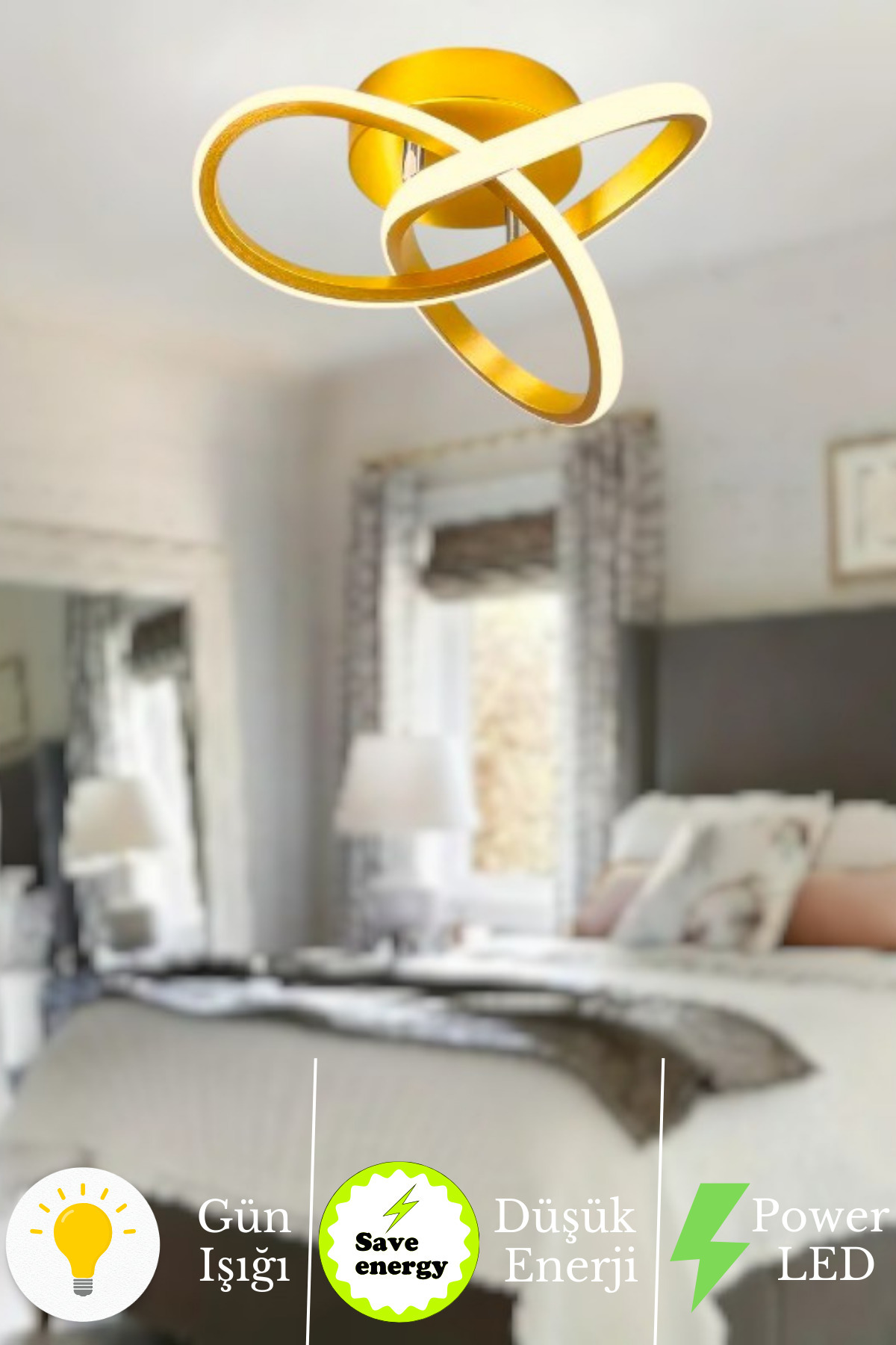 Elegance Modern Plafonyer Power led Chandelier Day Light- Vintage Case