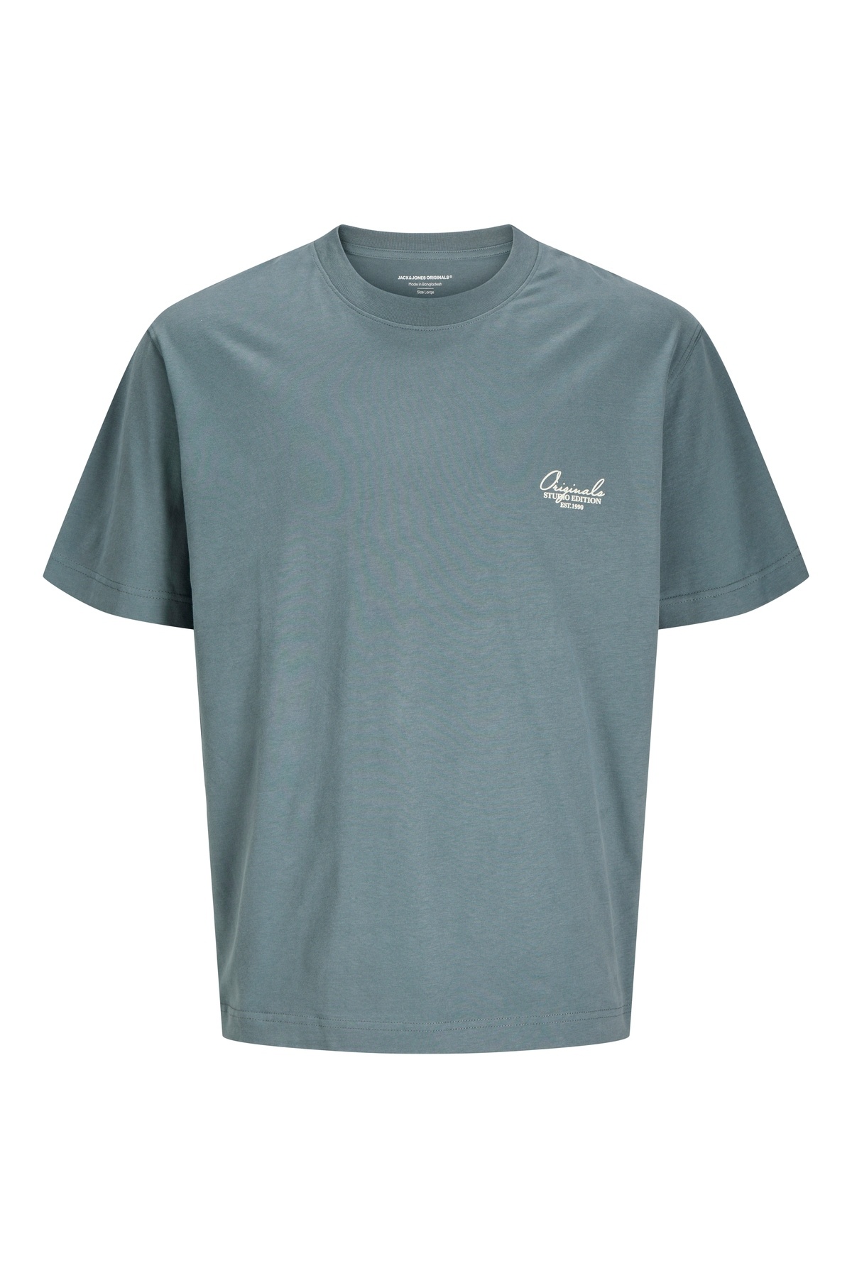 جک اند جونز تی شرت مردانه آنتراسیت 12273004-16 Jack Jones Jorislington Type Back Tee Ss Cn