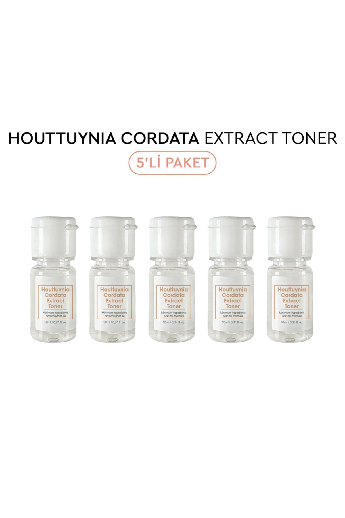 Bibimcos Houttuynia Cordata Extract Toner 10ml (5Adet) - Houttuynia Cordata Ekstreli Tonik