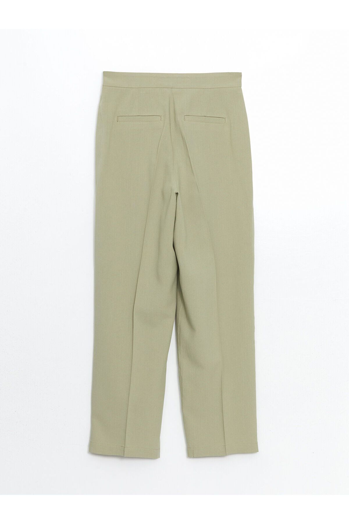 LC Waikiki-Loose Fit Linen Blended Women's Trousers 2