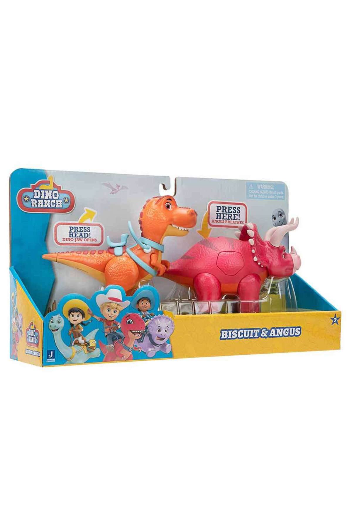 DINO RANCH-Double Deluxe Figure Biscuit and Angus Dna02000 1