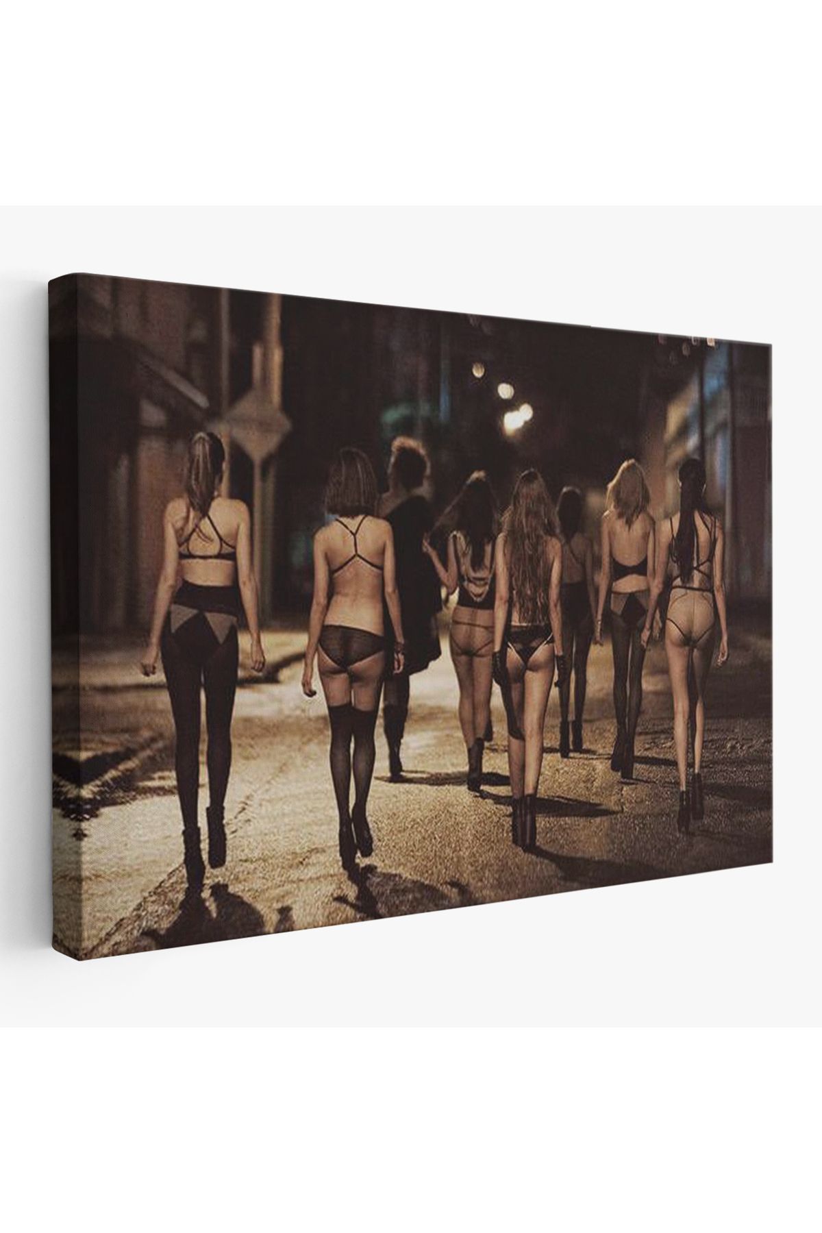 Atik Tasarım Sokak Kadınları Tablosu - Street Woman-6554