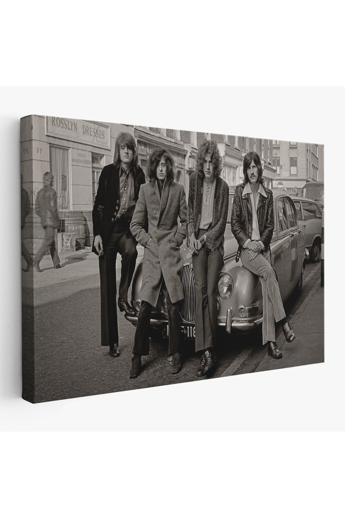 Yarımada Bahçe YB Led Zeppelin Efsanesinin Arabası John Bonham Kanvas Tablo-5407