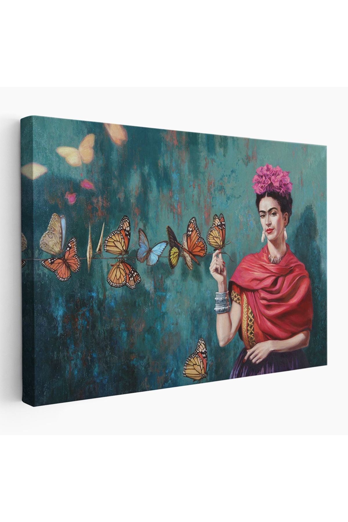 Doğal Bizden DB Ünlü Ressam ve Kelebekler Kanvas Tablo-5169