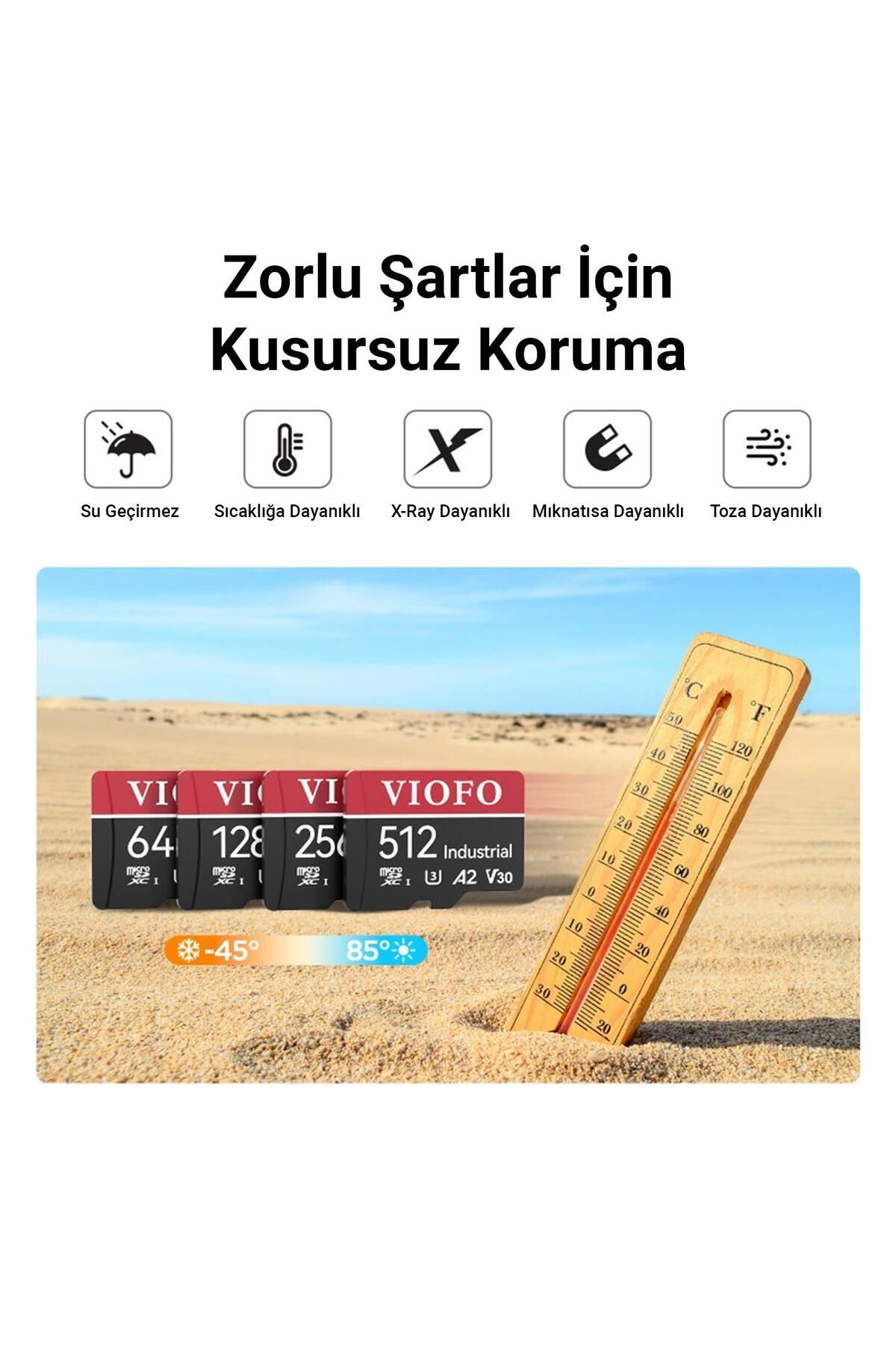 Viofo-256Gb Micro Sd Memory Card - Read and Write Speed 100Mb/S and 90Mb/S, Endurance Class 10 4