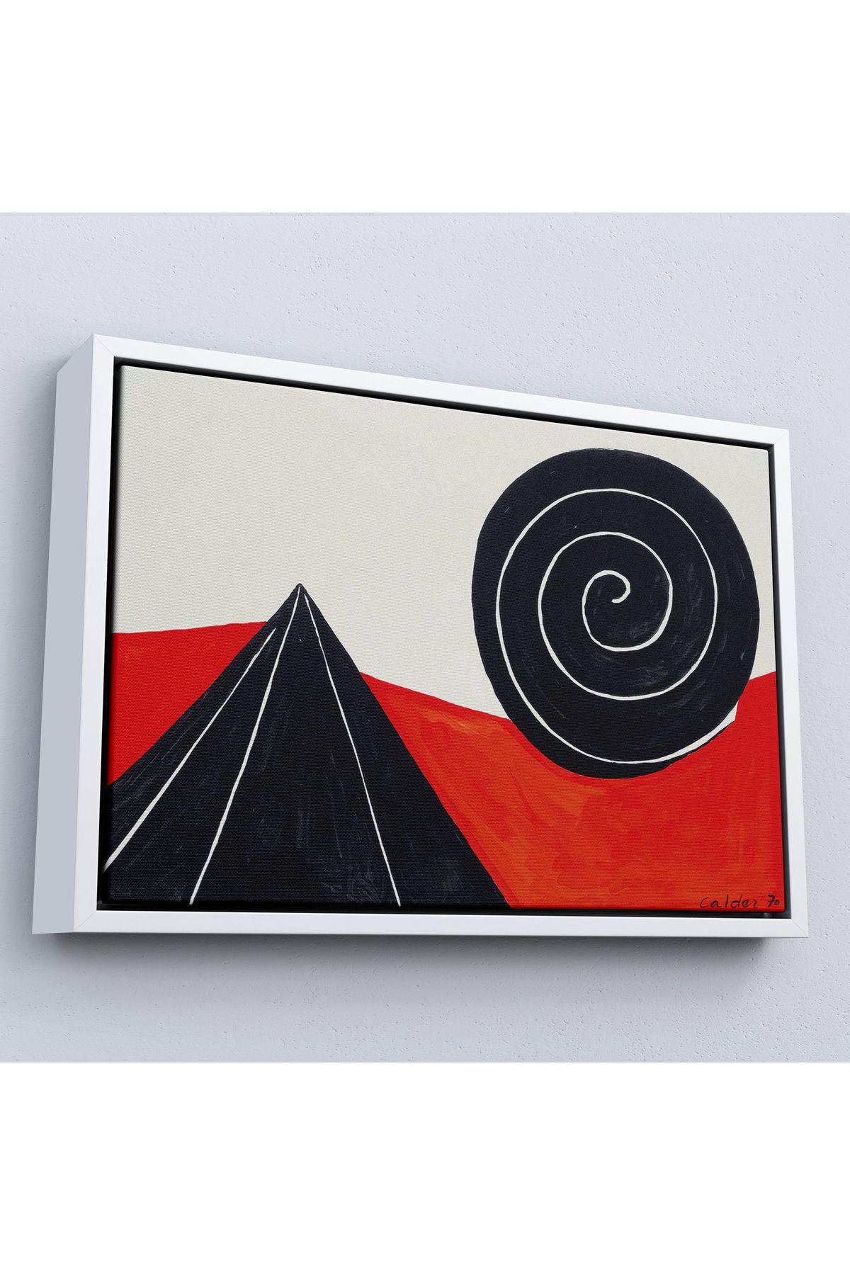 Shoprit Çerçeveli Alexander Calder - Piramit Ve Sarmal Tablo - Pyramid And Spiral-7111