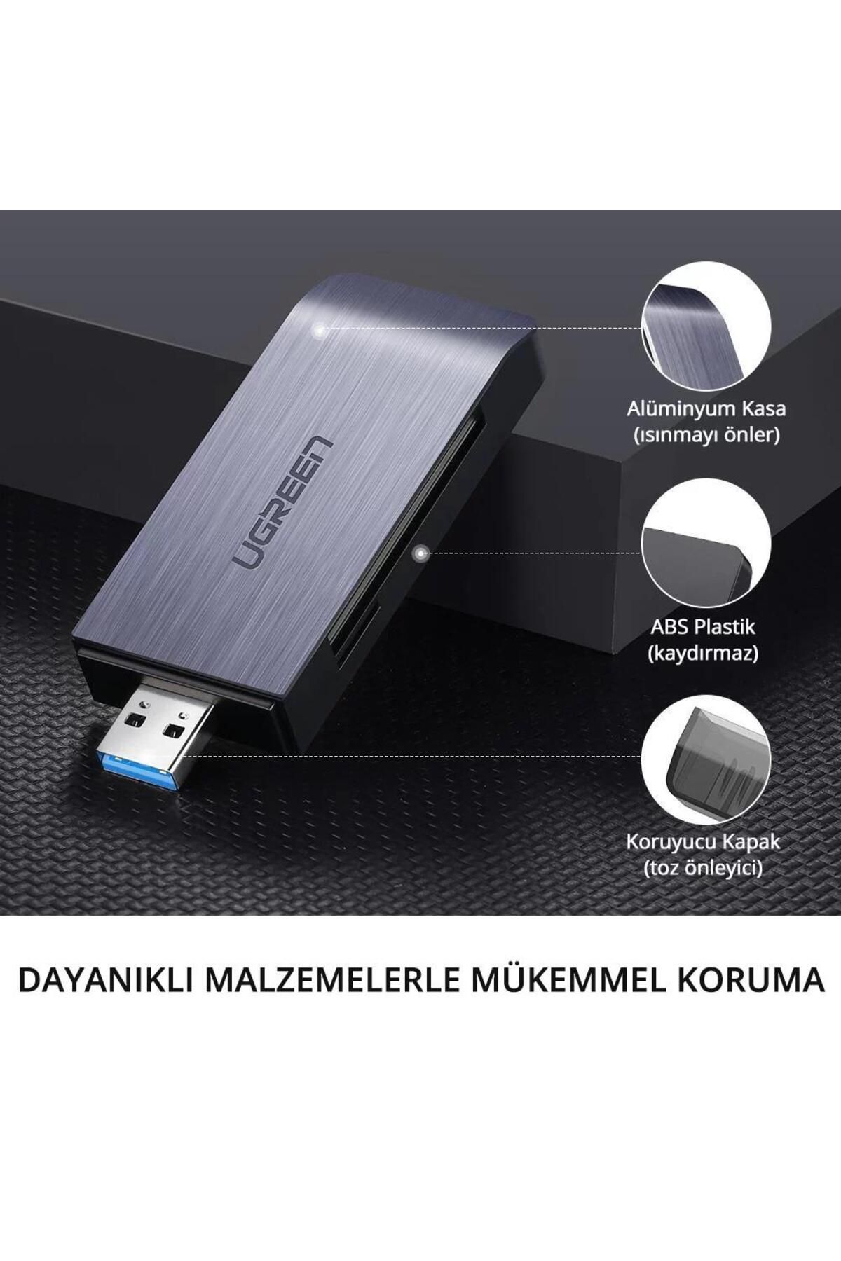 Ugreen-Usb 3.0 Sd, Micro Sd, Memory Stick, Cf Card Reader 6