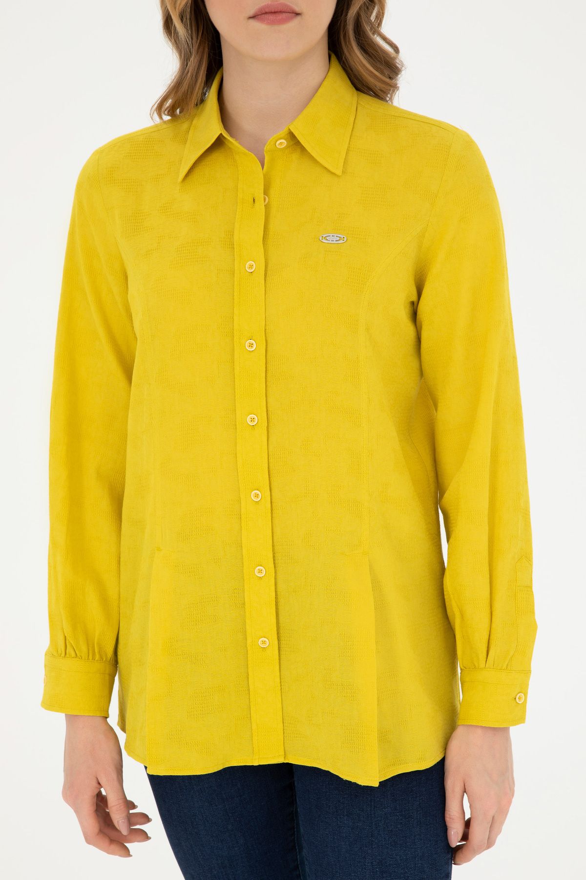 U.S. Polo Assn.-Women's Yellow Long Sleeve Shirt 50283413 -Vr044 6