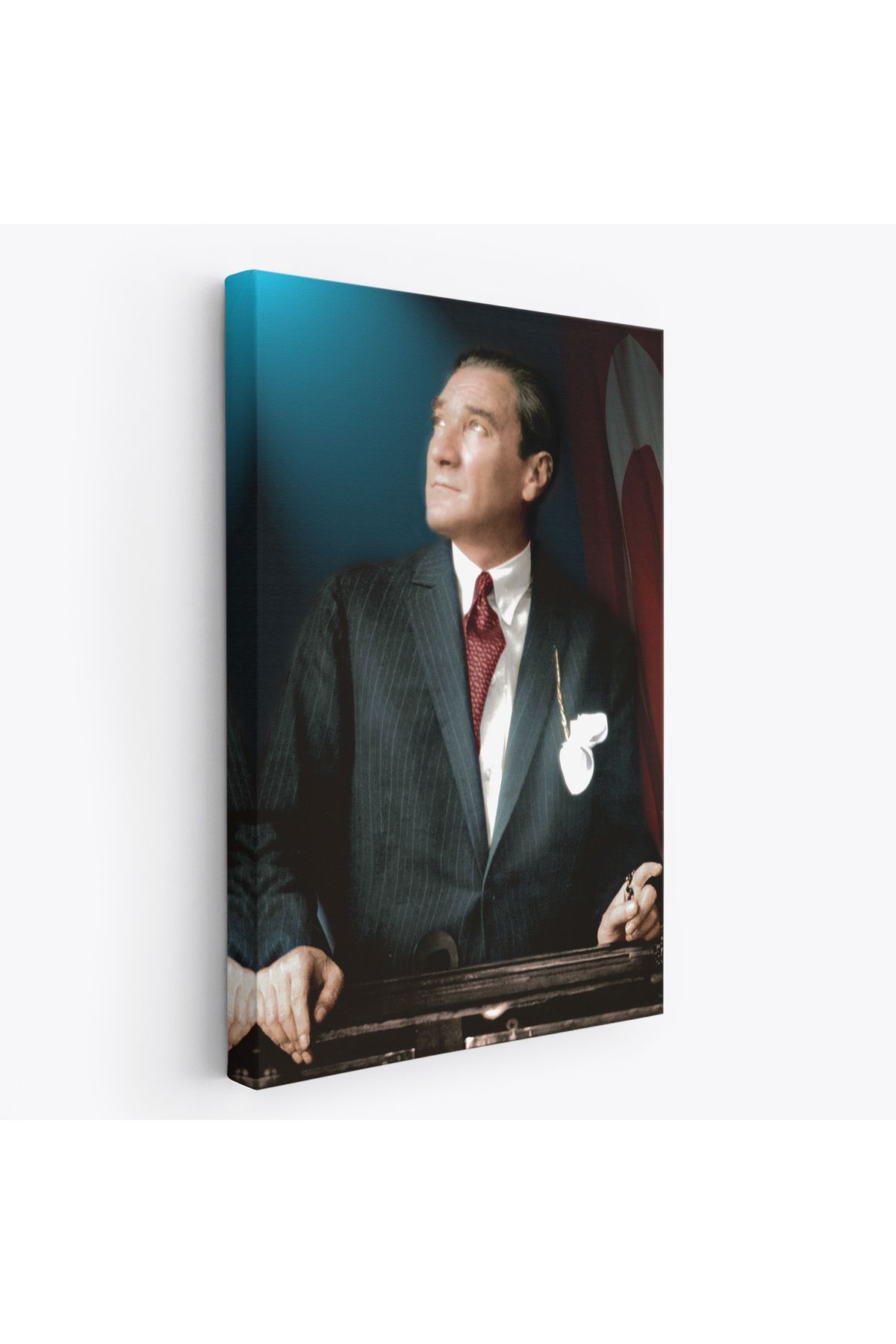 HARGE HG Atatürk Portre Tablosu Mustafa Kemal Atatürk Dikdörtgen Dekoratif Kanvas Tablo-CO-64
