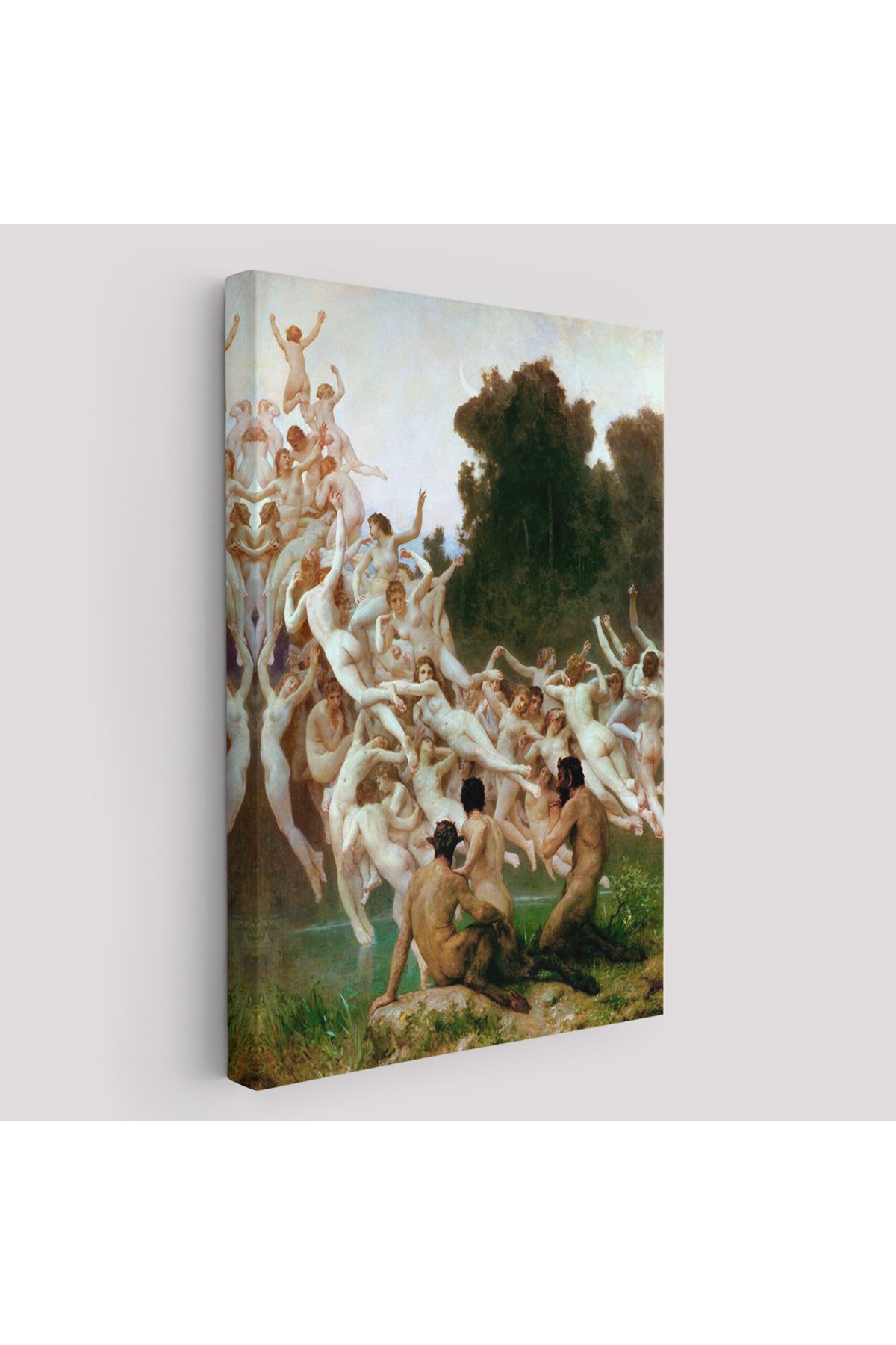 Yarımada Bahçe YB William-Adolphe Bouguereau Tarafından Çizilen Oreads Adlı Tablosu -6370