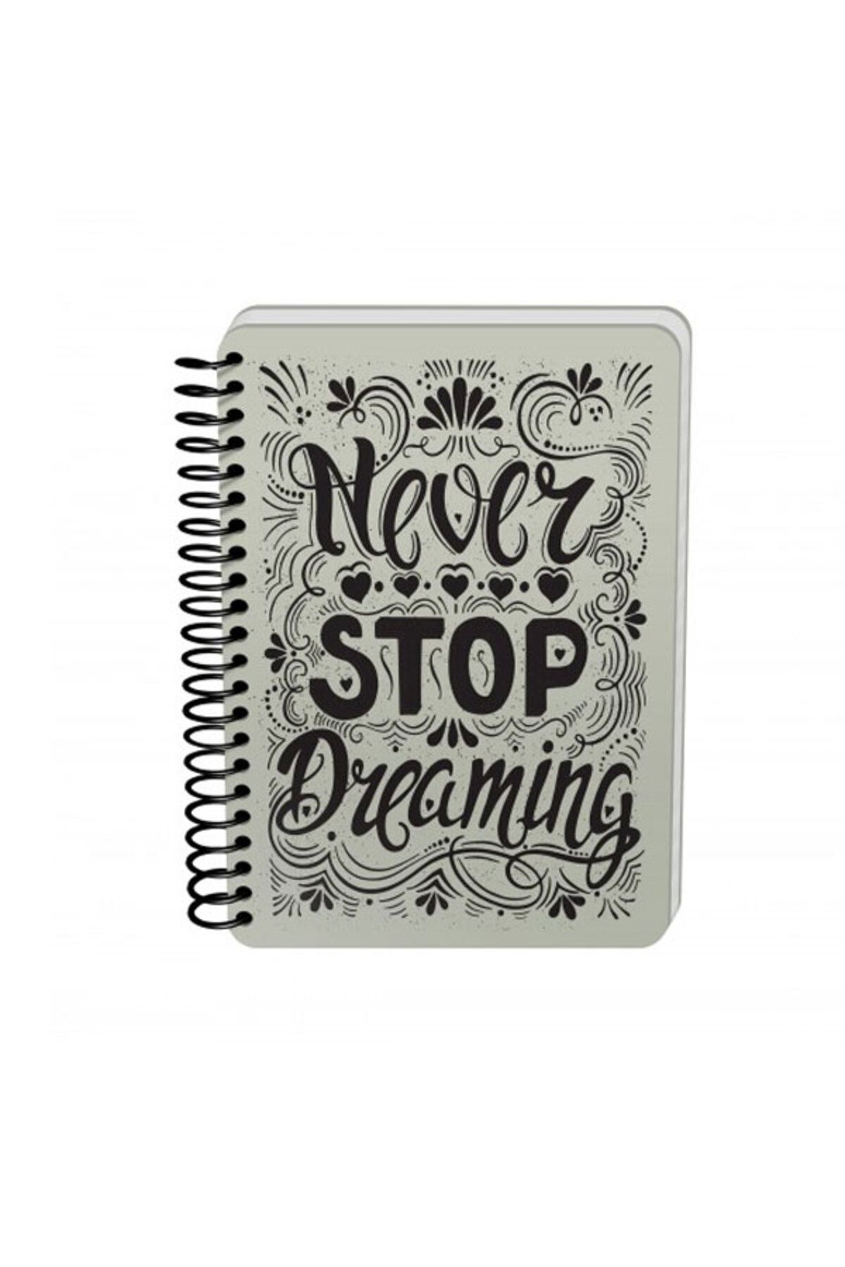 DEFFTER-Never Hard Cover 14X21 cm Unlined Spiral Notebook - 90 Pages 64835-1 1