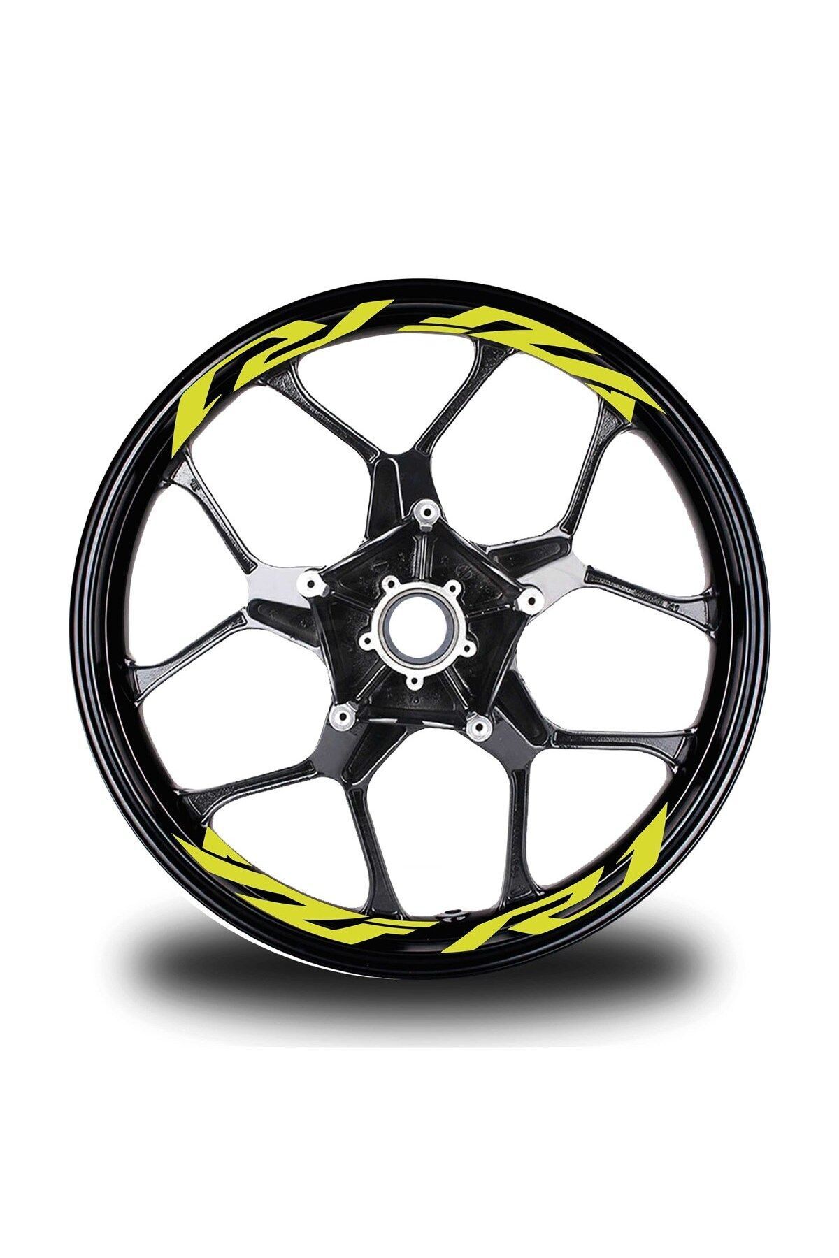 MLH STORE Yzf R1 Yazılı 8Li Jant İçi Yazı Sticker Etiket