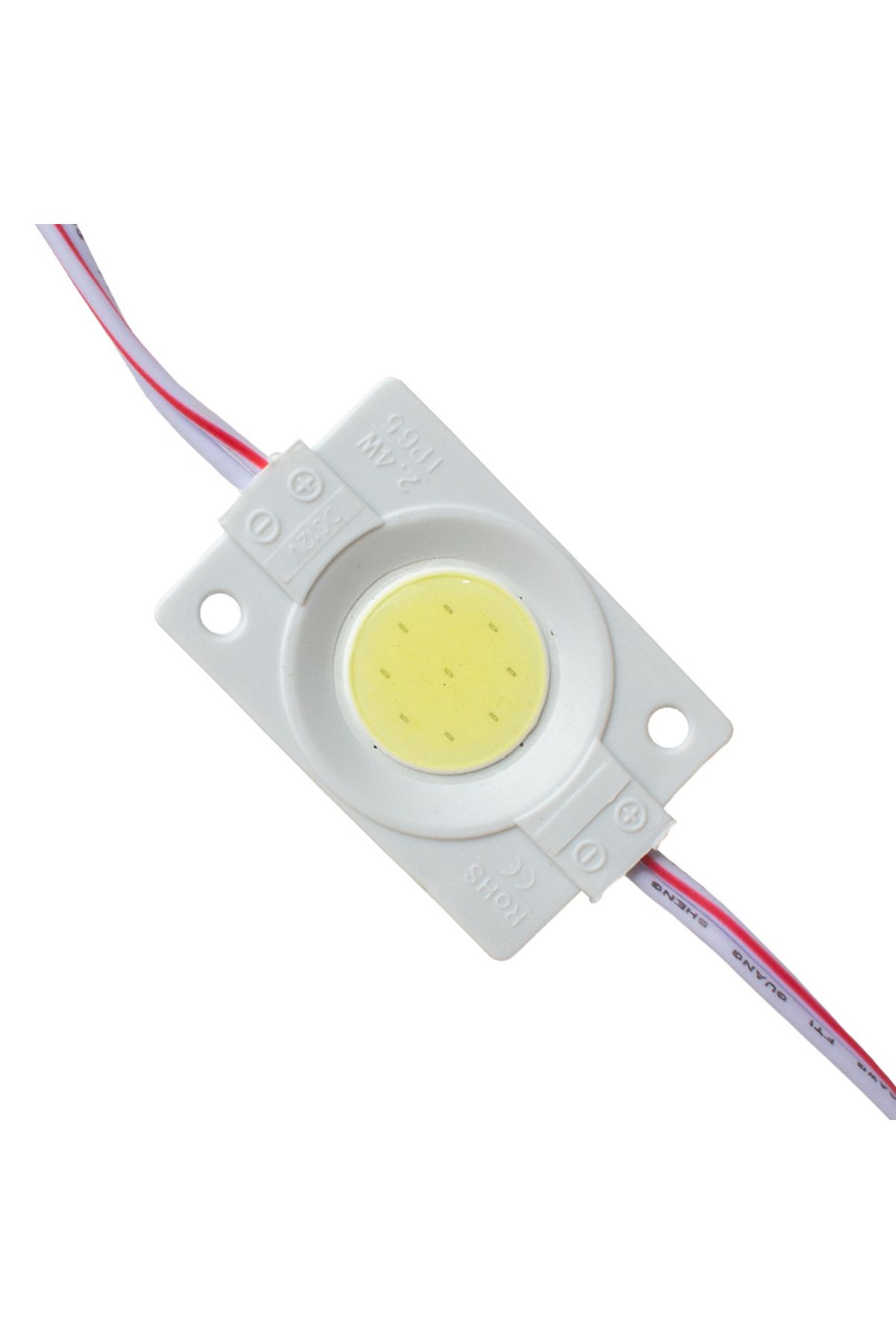 Go İthalat 12V KASALI KAPAKSIZ 30X45 MM BEYAZ YUVARLAK COB LED (4401)
