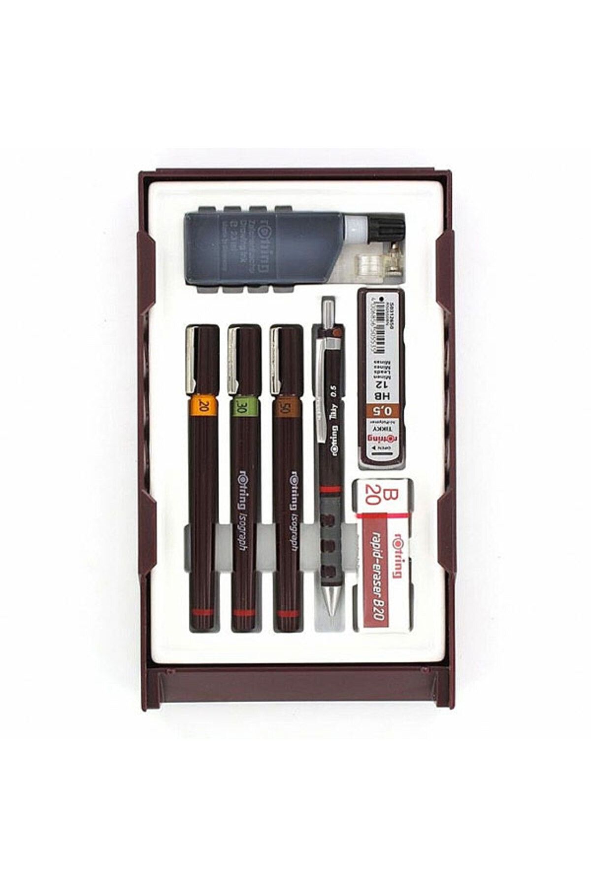 Rotring-Tikky Isograph Rapido Pen Set Without Pergels 0699370 1