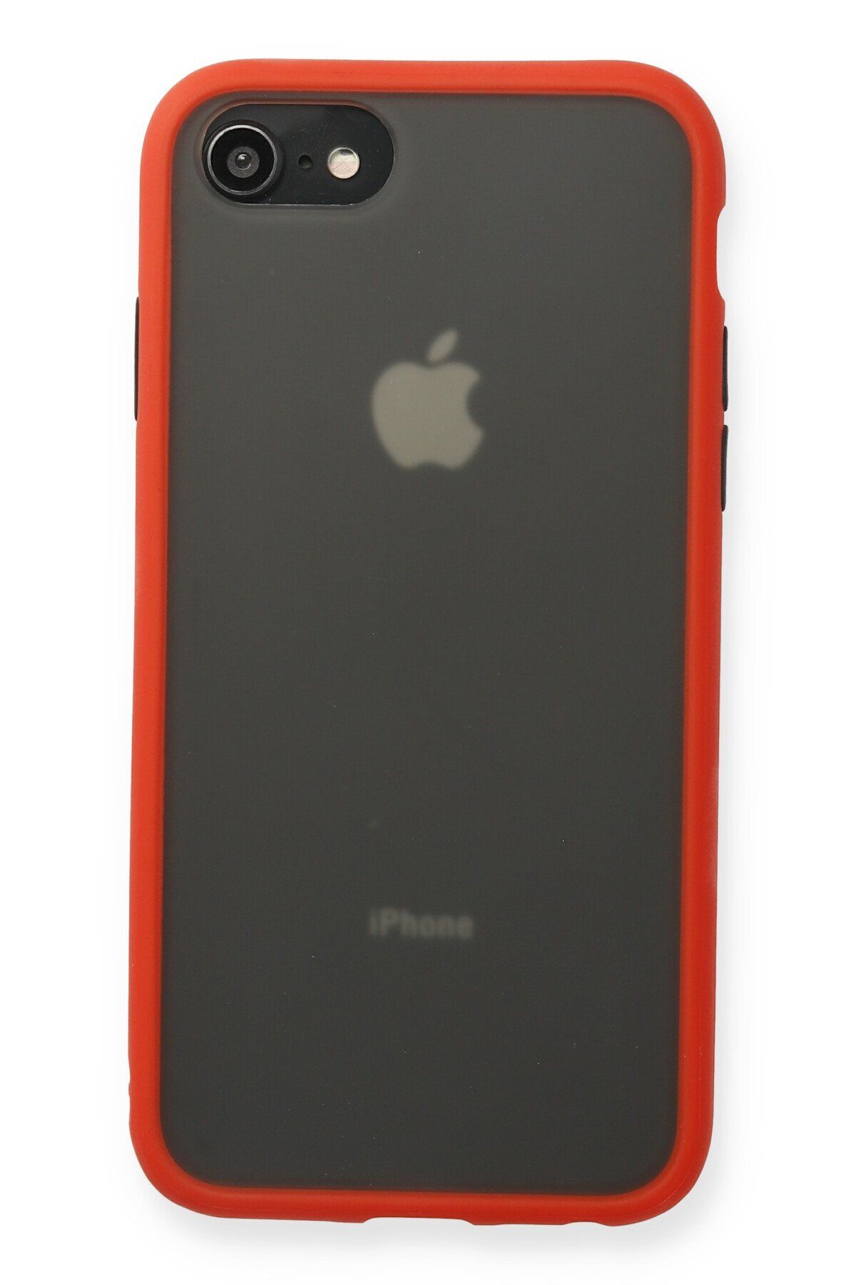 NewFace iPhone SE 2020 uyumlu  Kılıf Montreal Silikon Kapak - Kırmızı