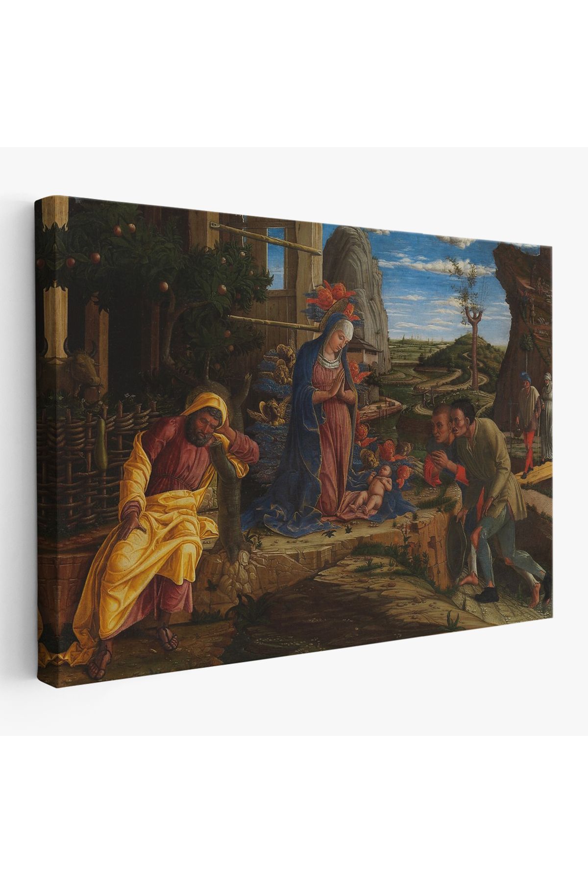 bluvex Çobanların Hayranlığı Tablosu - Andrea Mantegna The Adoration of the Shepherds-6590