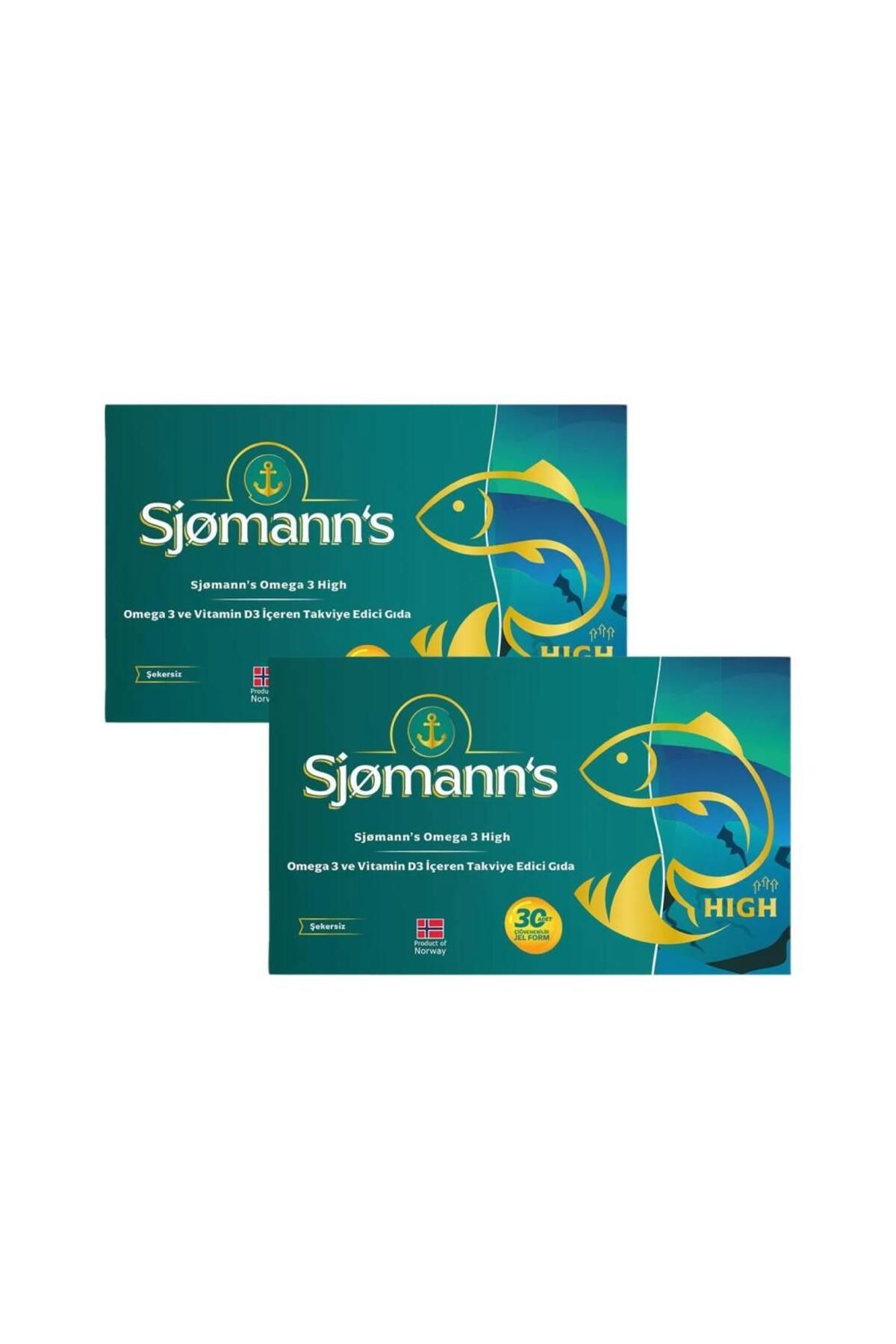 Sjomann's-Sjomann's Omega 3 and Vitamin D3 - Chewable Gel Form, 30 Pieces X 2 1