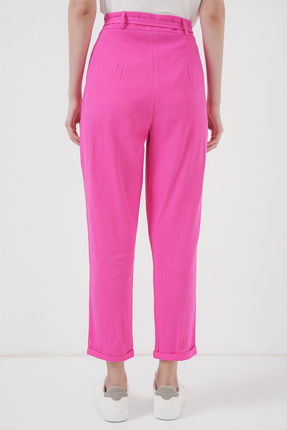 Bigdart-Fuchsia Linen Trousers - 6660 with Belt 6