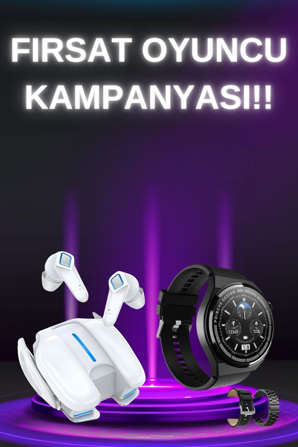 Tradivent Ucuz ve Kaliteli Bluetooth Kulaklık ve Çağrı Cevaplayabilen Akıllı Saat NFC ve GPS Uyumlu