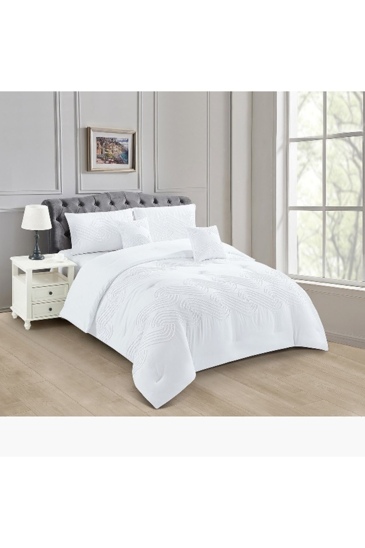 Home Box-طقم لحاف كينج حلزوني مكون من 5 قطع - 220×240 سم 1