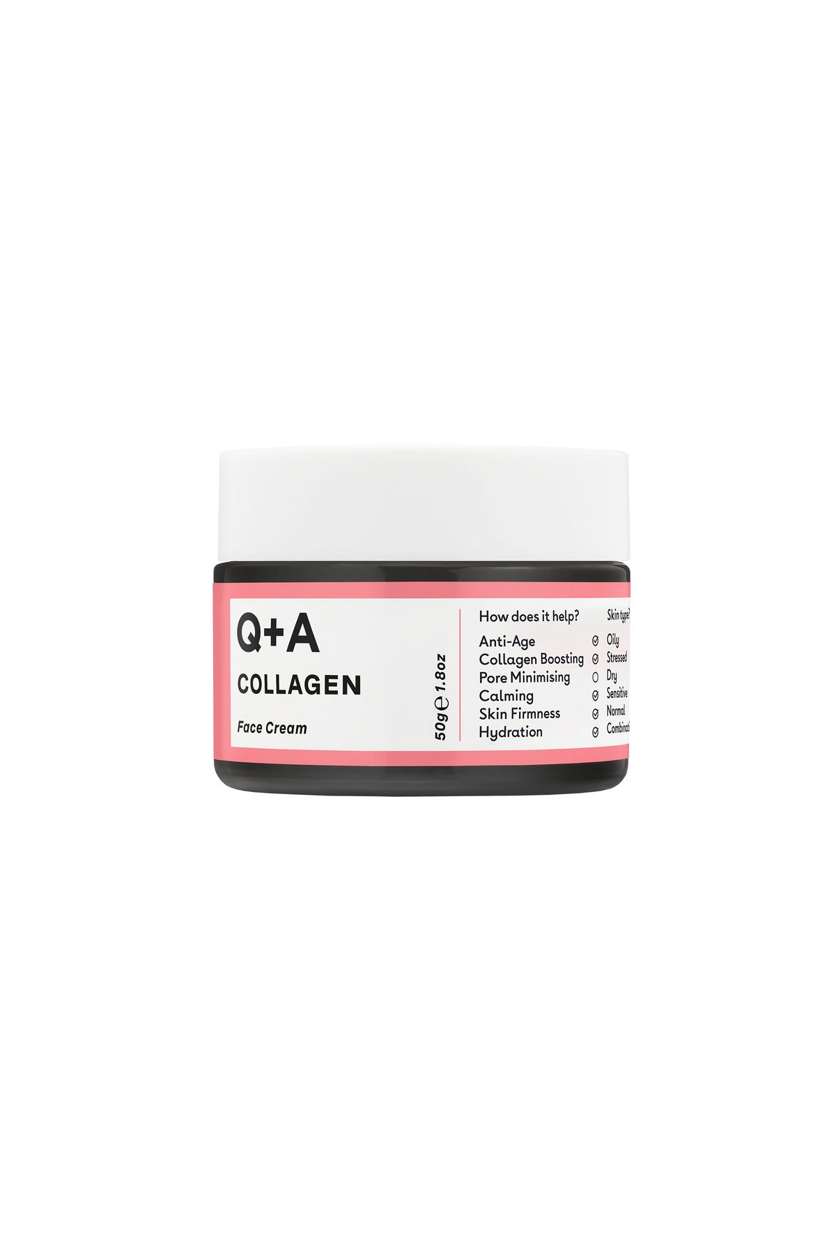 Q + A Q+a Collagen Face Cream 50 Ml - Crema De Fermitate Cu Colagen - One Size