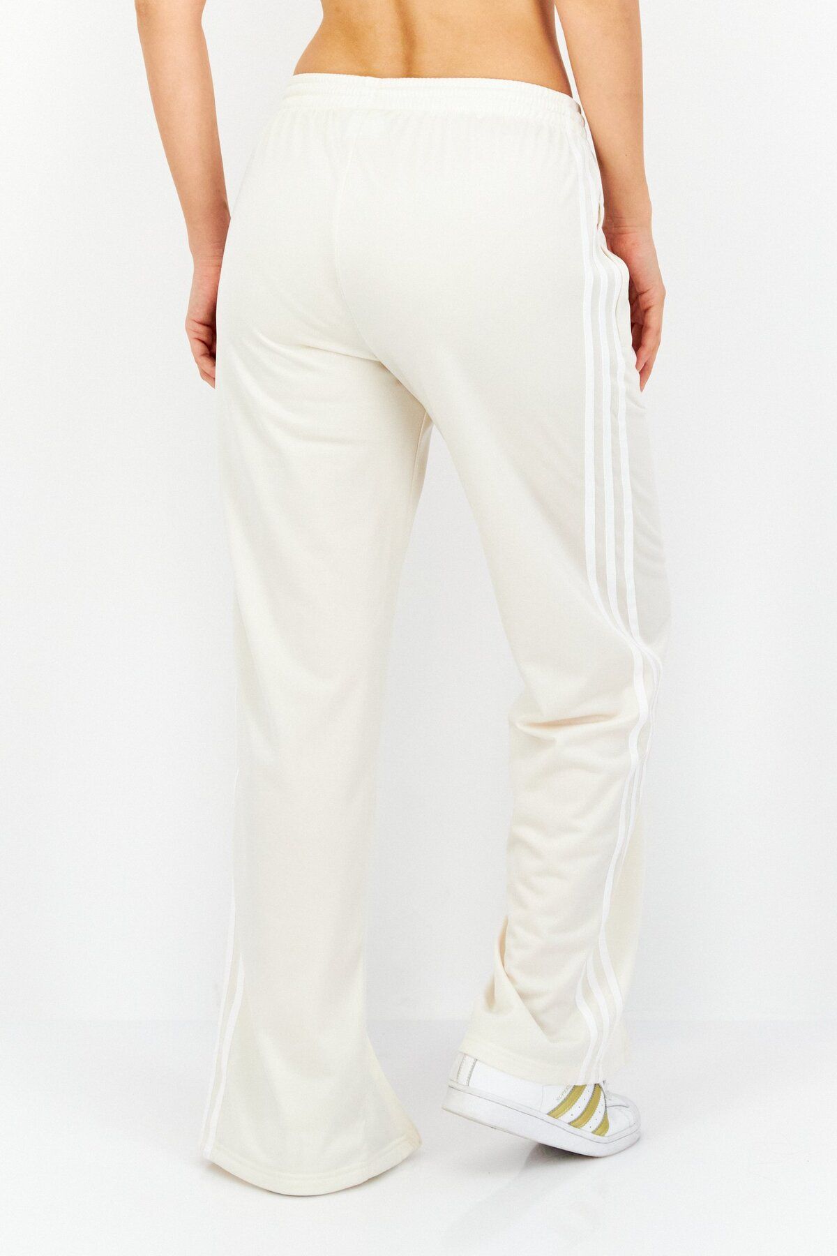 adidas-Women Regular Fit Drawstring Outdoor Track Pants, Beige 3