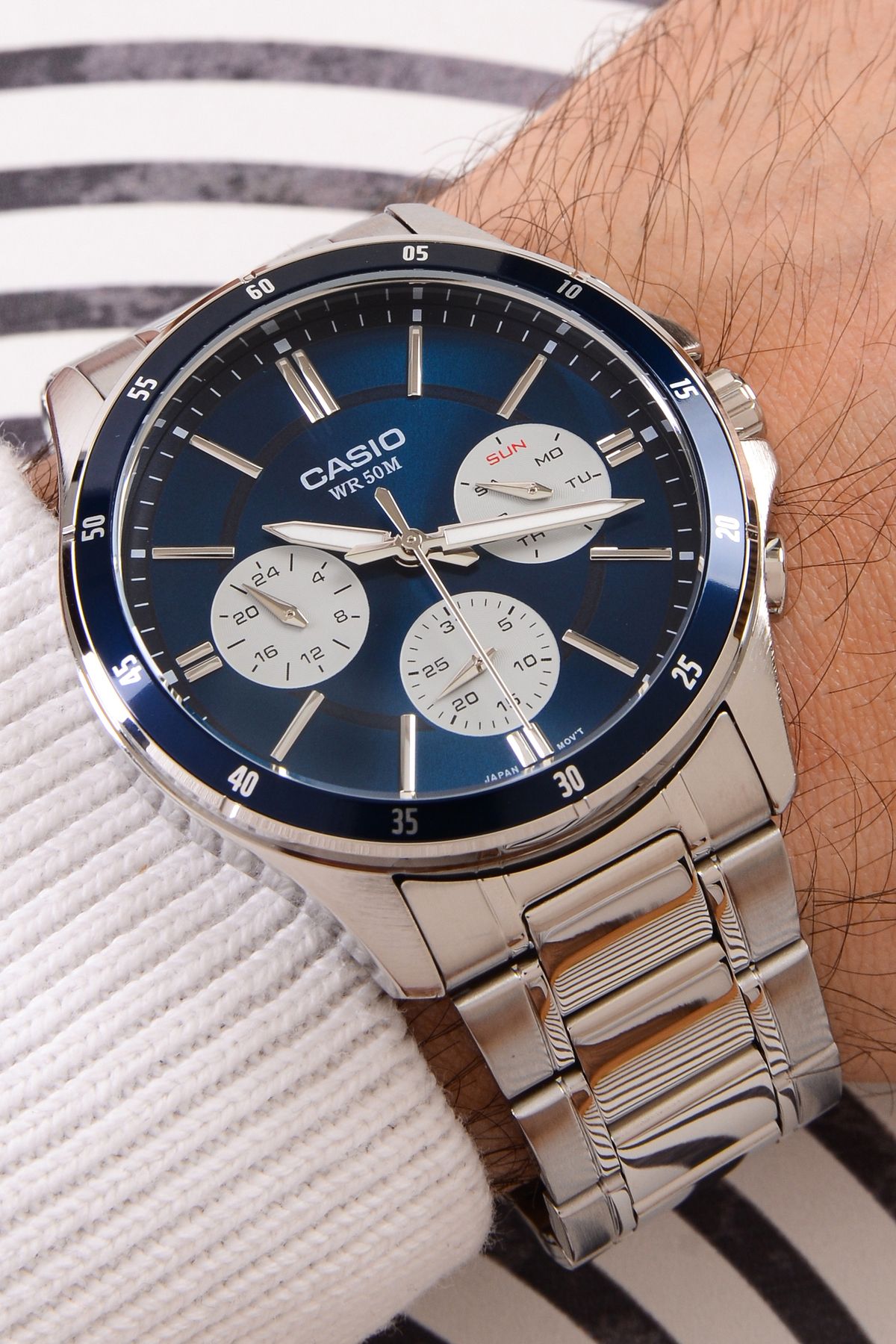 Casio-ساعة يد رجالية Mtp-1374d-2a3vdf 3