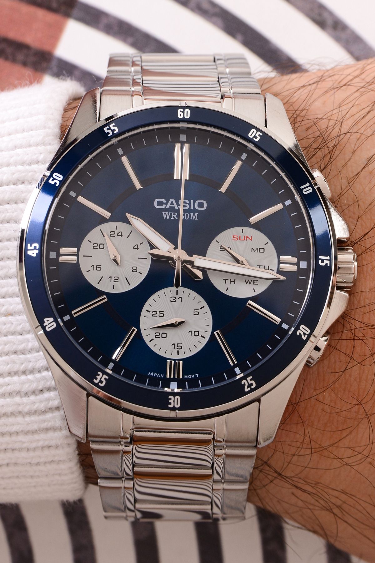 Casio-ساعة يد رجالية Mtp-1374d-2a3vdf 2
