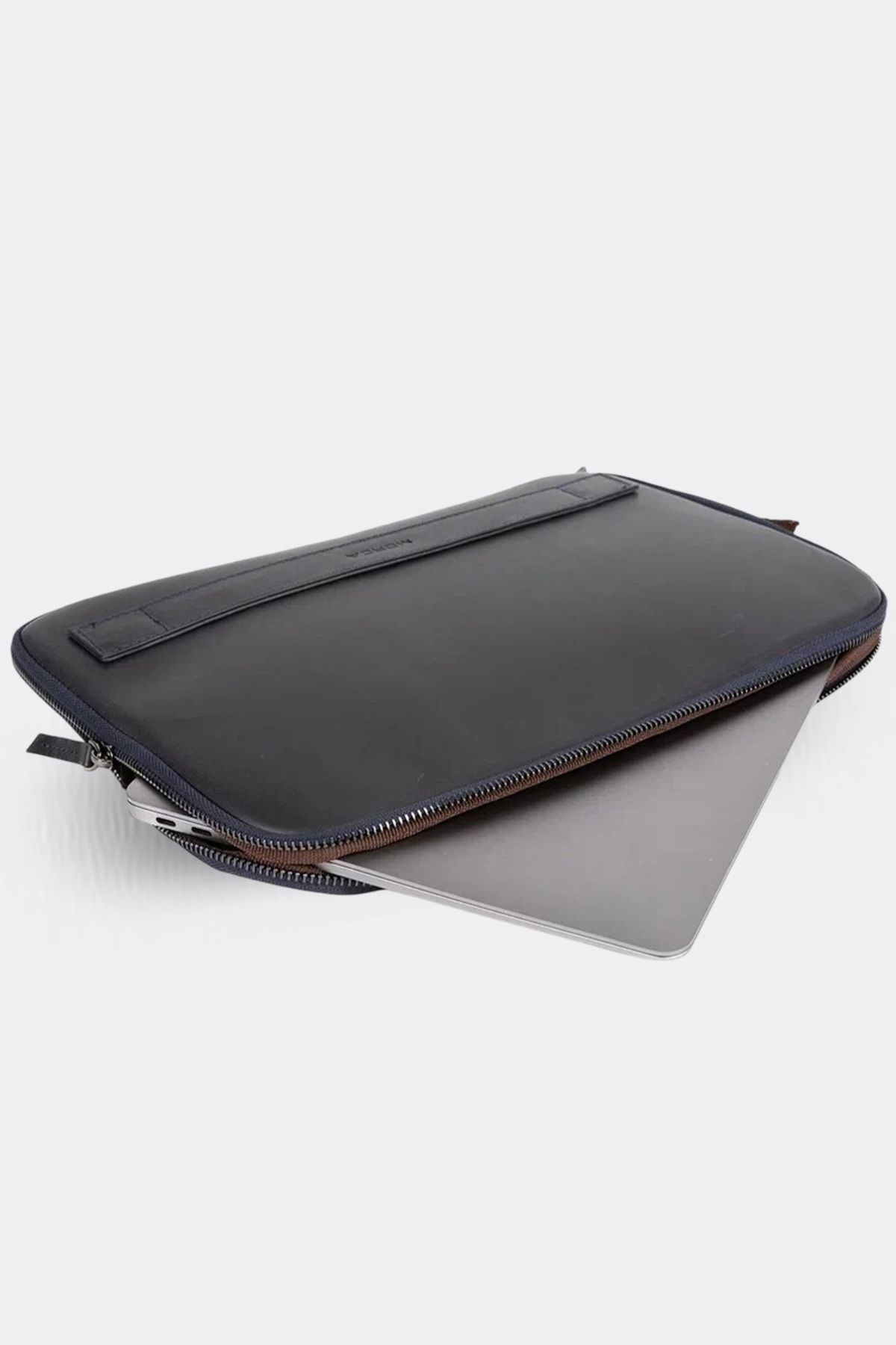 کیف نوت بوک آبی AIR PRO 13 و 13.3 اینچ لپ تاپ چرمی واقعی NAVY MORCA