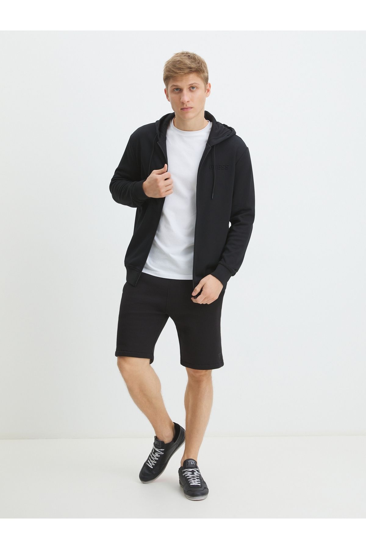 Guess-Sheen Zipped Hoodie 2