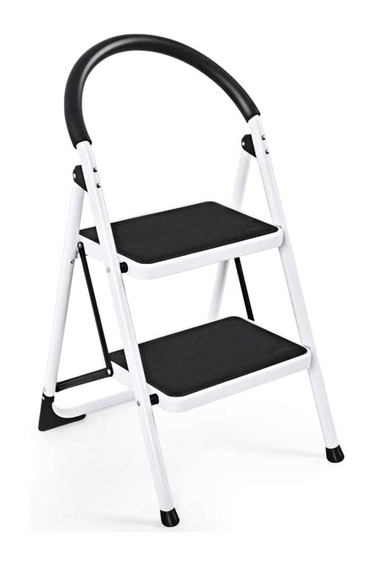 Cady One-Multi-use white two-step metal ladder 5