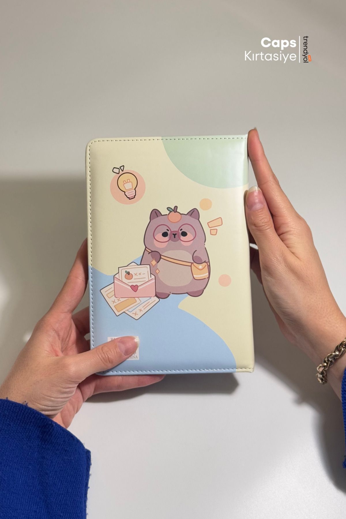 caps-Capybara 3D Revolving Cover A5 Notebook with Planner, Calendar, and To-Do List 6