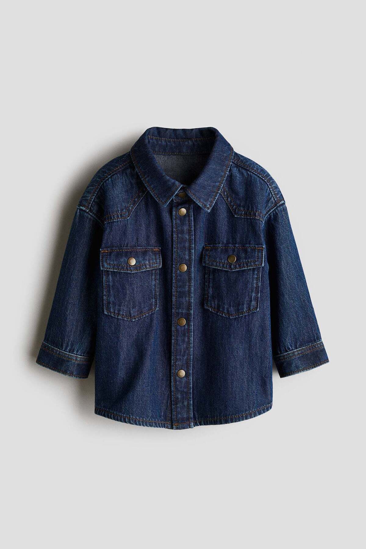 H&M-Cotton denim shirt 1