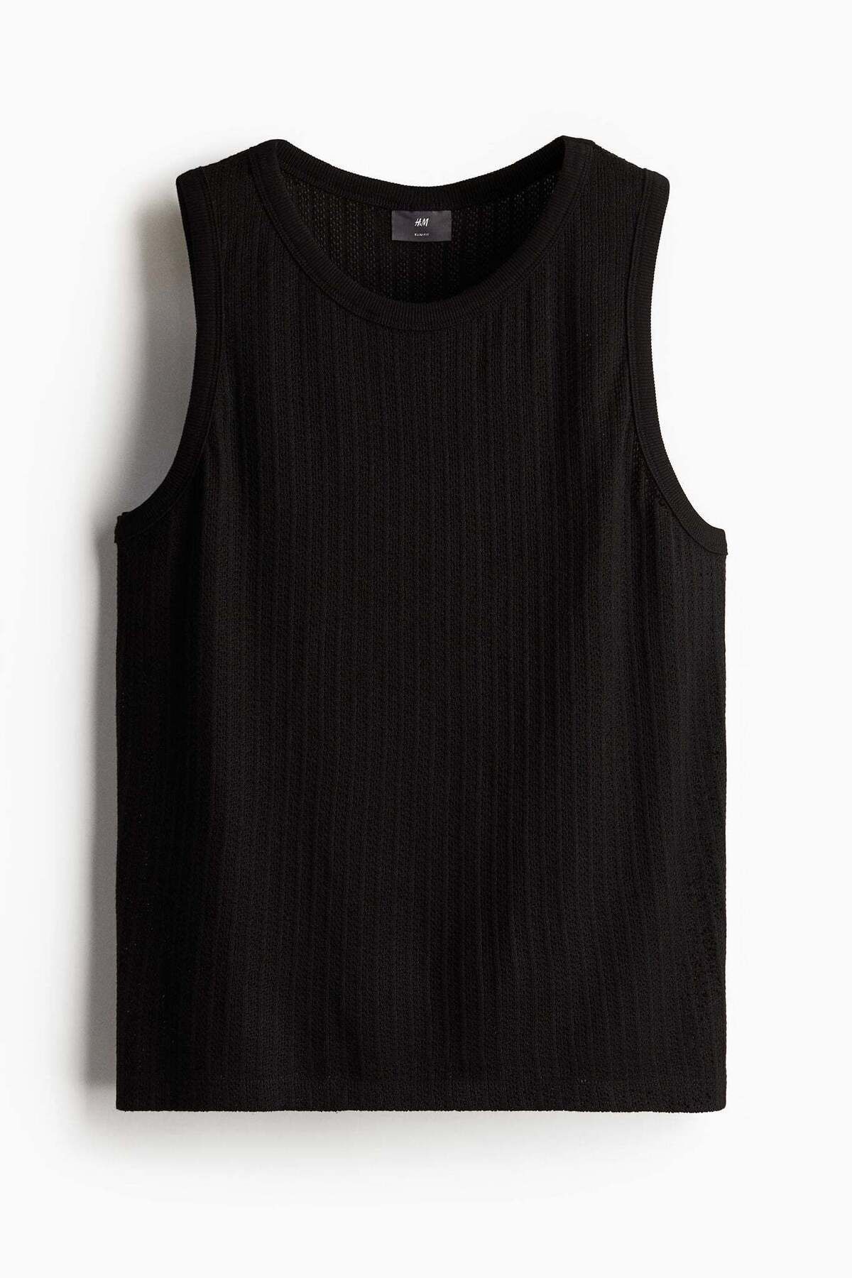 H&M-Slim Fit Pointelle jersey vest top 3
