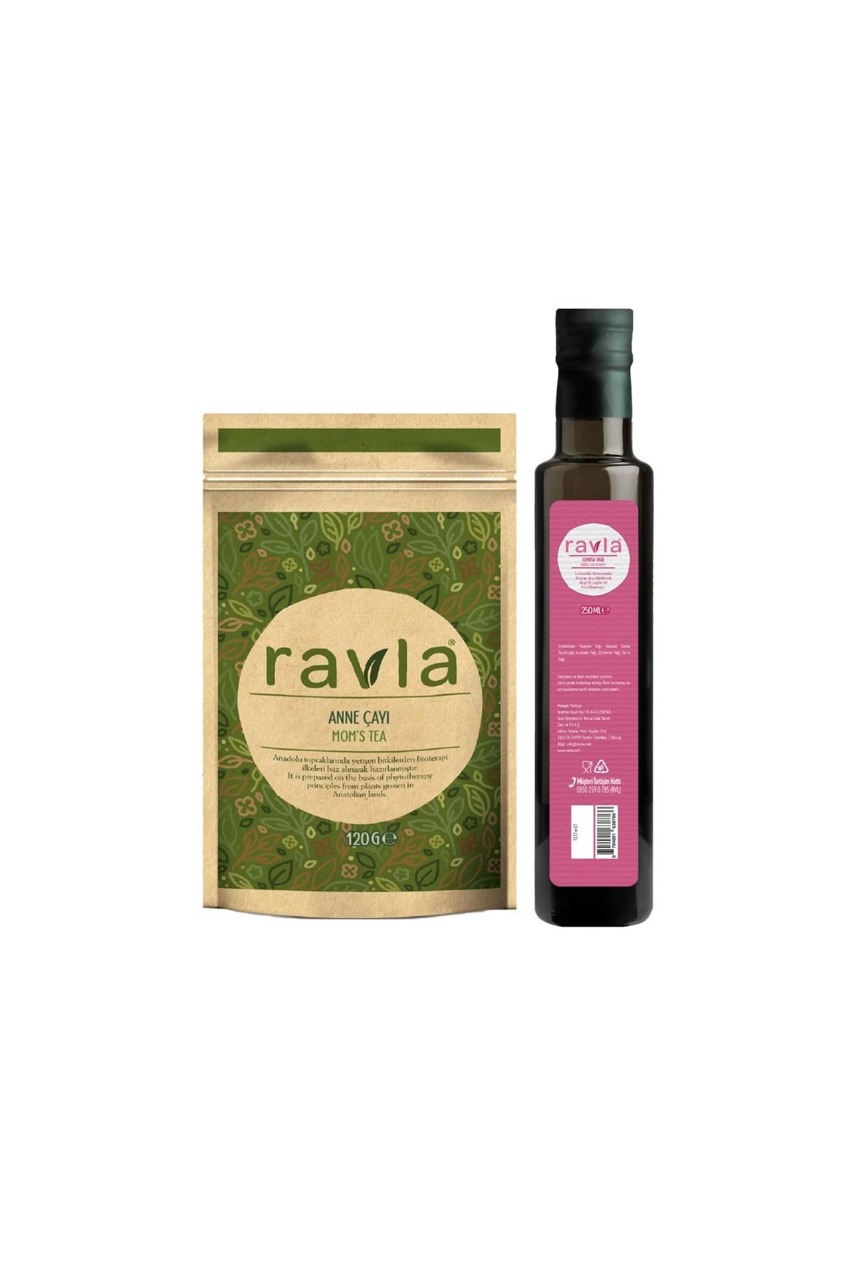 Ravla 2'li Ürün - Anne Paketi 120g / Lohusa Yağı 250ml