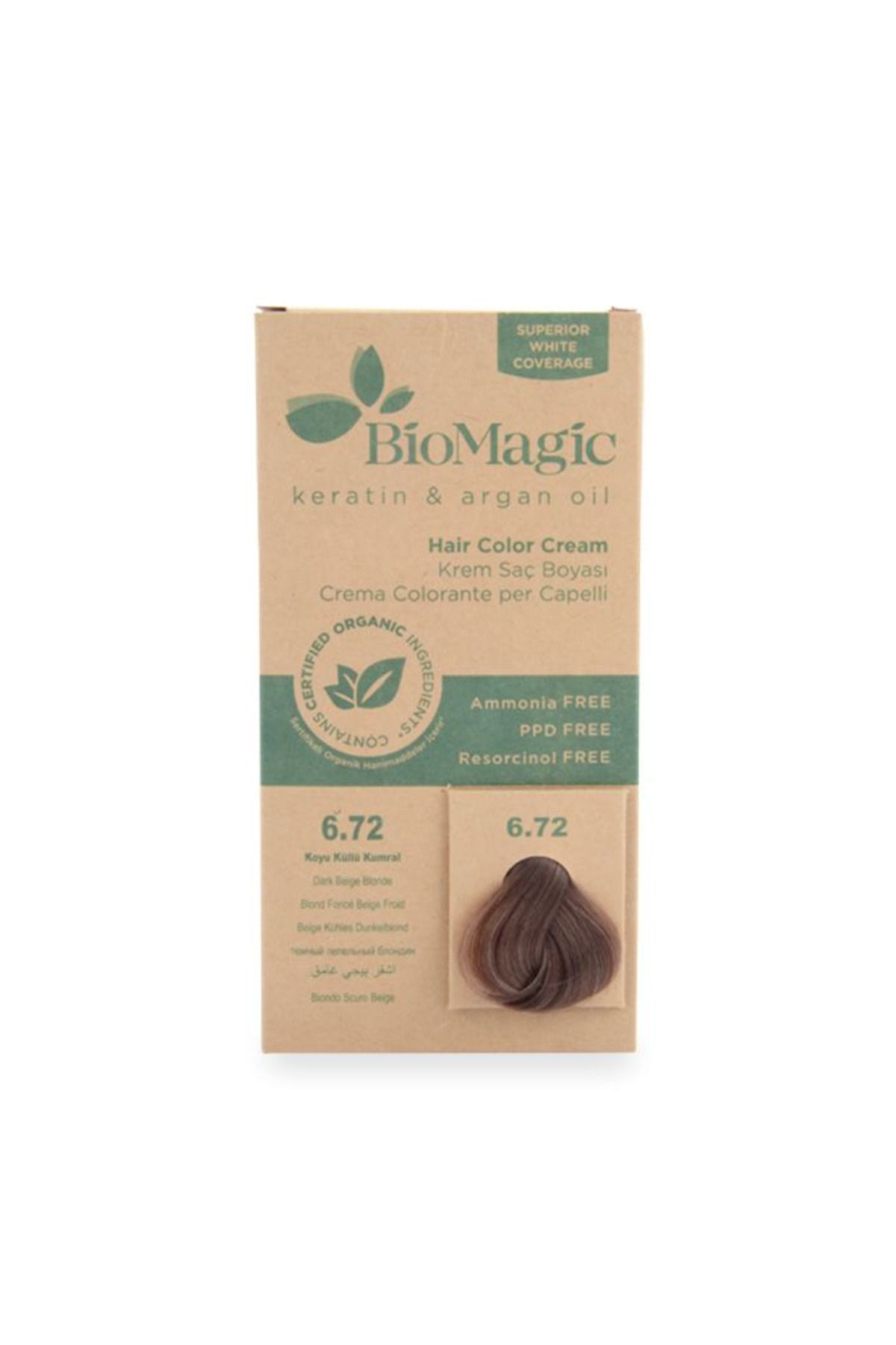 BIOMAGIC-Hair Color C K 6/72 Dark Beige Blonde 1