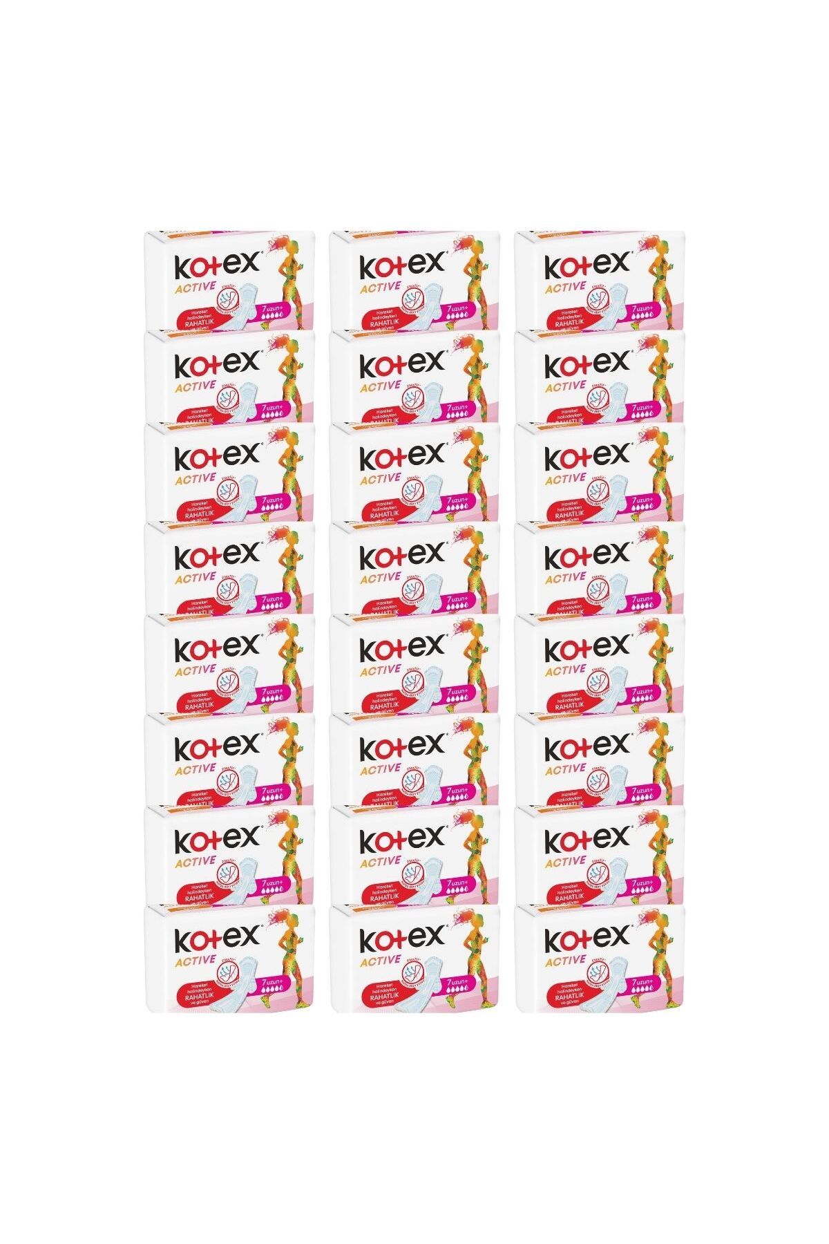 Kotex Active Single Uzun 24 Paket 168 Adet Ped