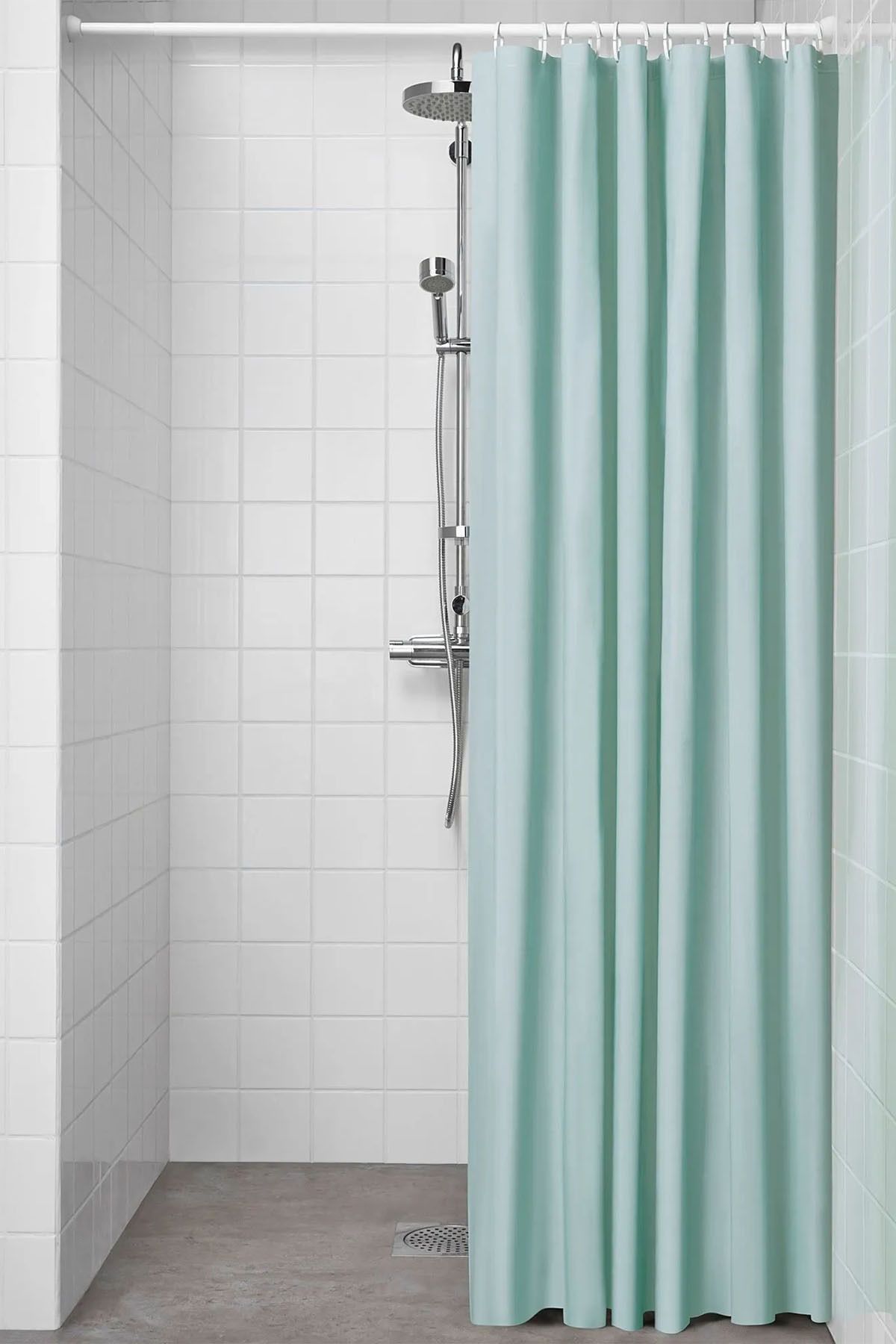 Binbirreyon Banyo Duş Perdesi Su Tutmaz Peva Kısaltılabilir Duş Perdesi LC025