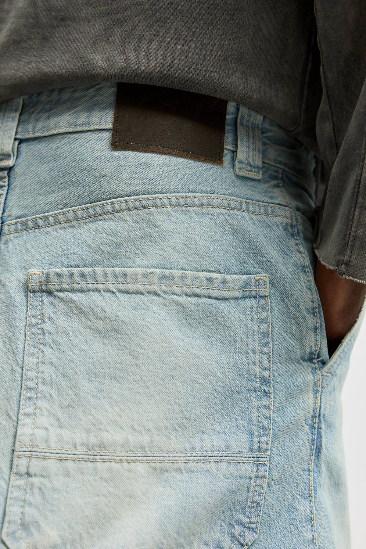 شلوار جین آبی مردانه اسکیت باز ژان اورجینال Pull Bear Pull & Bear