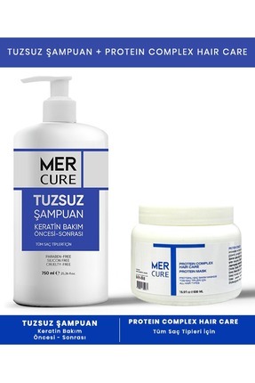 Mercure Tuzsuz Şampuan 750 ml Protein Saç Maskesi 500 ml