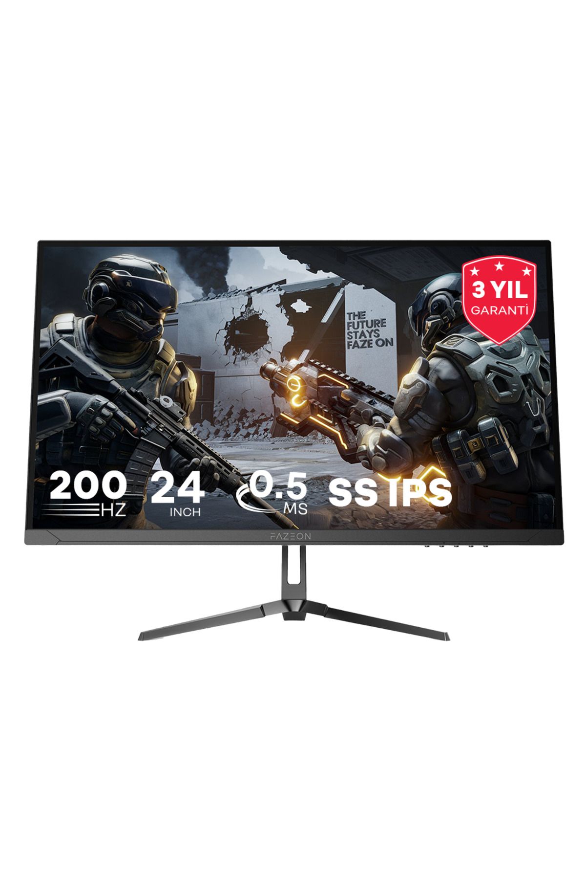 FAZEON X24F200 23.8" 200Hz 0.5ms FAST IPS FHD HDMI*1+DP*1 RGB GAMING MONITOR