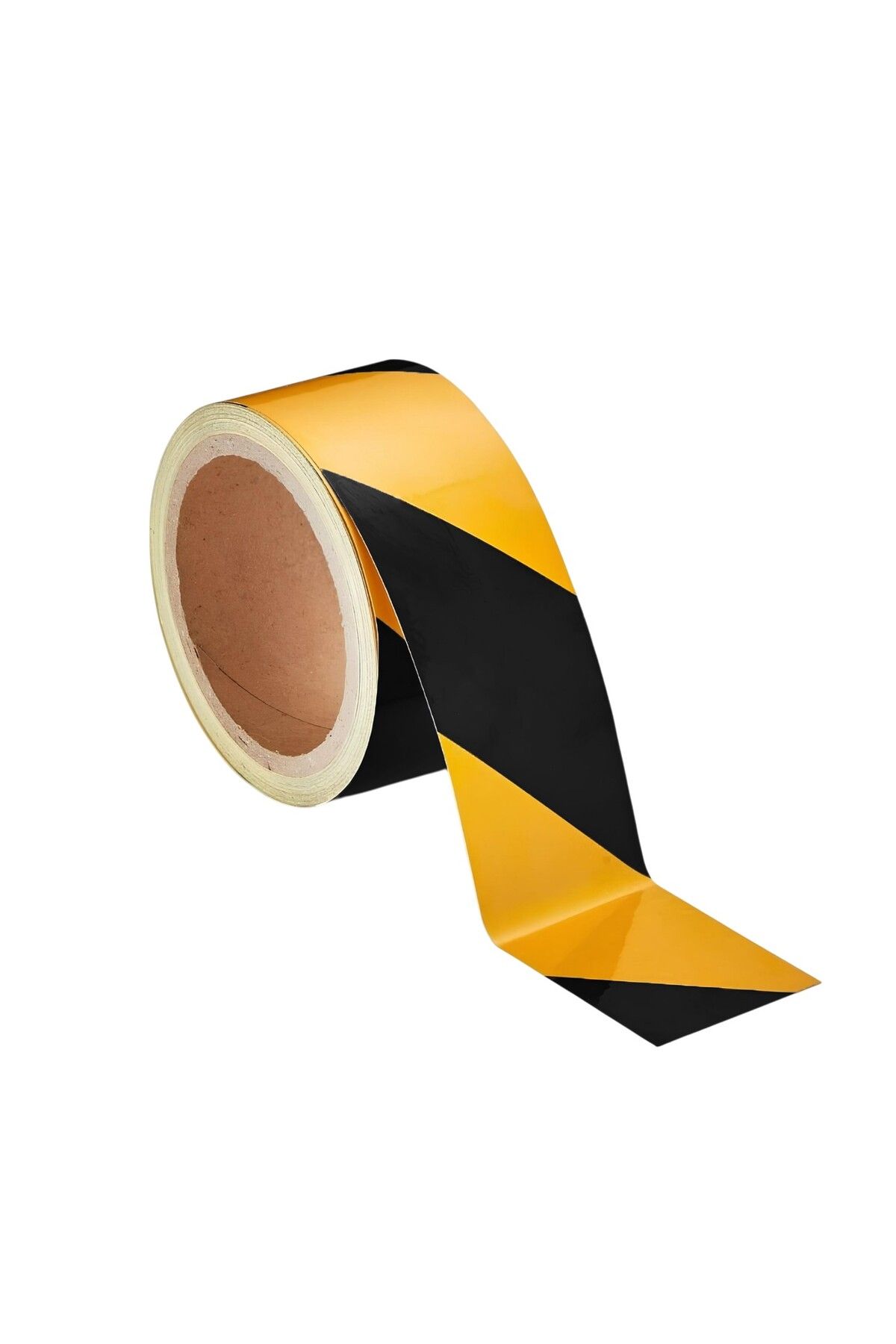 Badem10-Yellow Black Marked -7.5 cm Reflective Strip Tape, Adhesive Baffle Tape 1 Mt 5