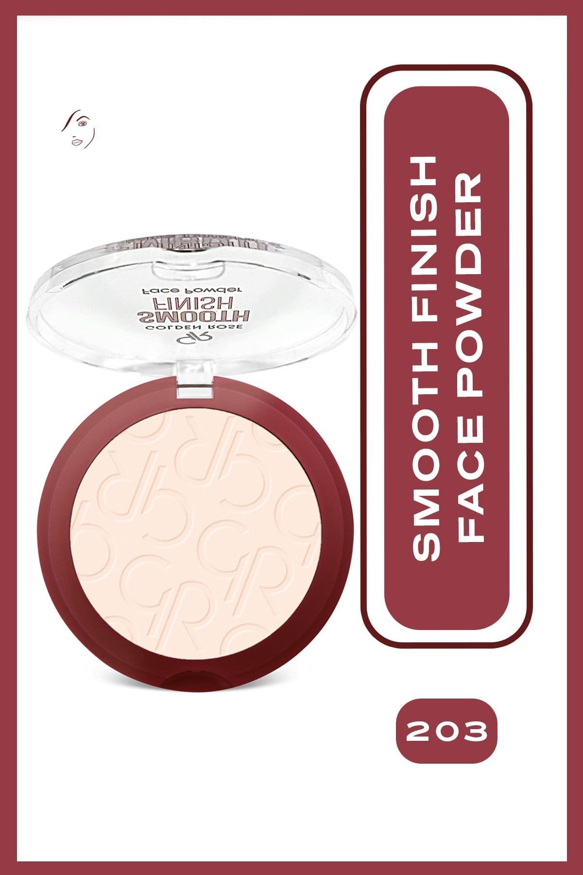 Golden Rose Smooth Finish Face Powder No: 203 - Pürüzsüz Bitişli Pudra