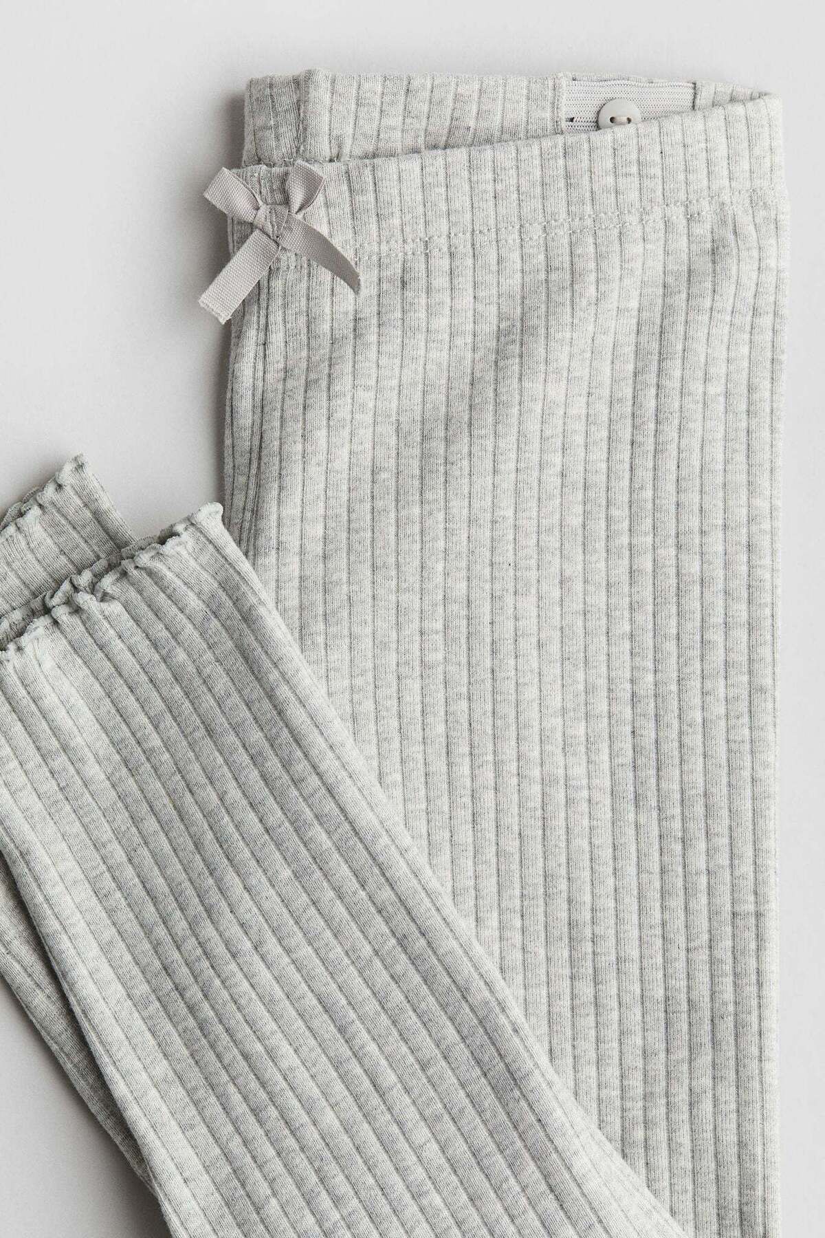 H&M-Ribbed cotton leggings 1