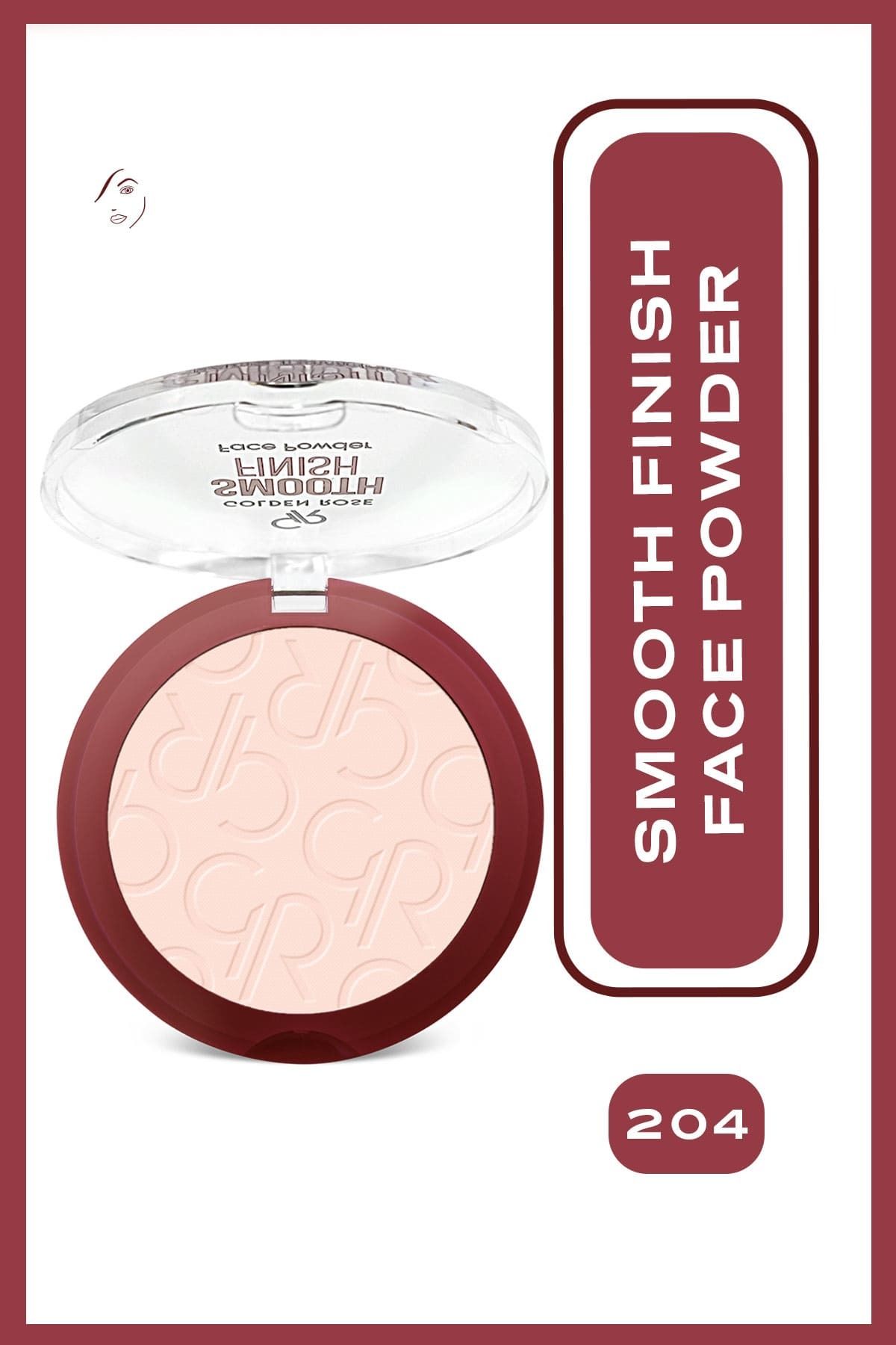 Golden Rose Smooth Finish Face Powder No: 204 - Pürüzsüz Bitişli Pudra