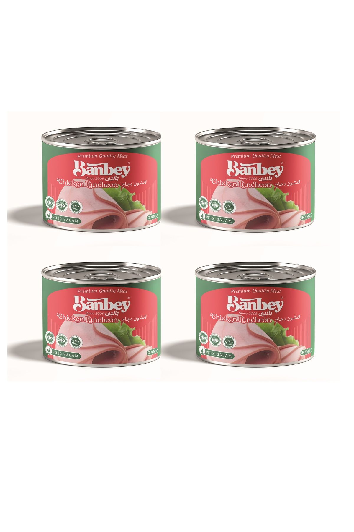BBANBEY KONSERVE TAVUK SALAM - MORTADELLA - 200 GR X 4 ADET