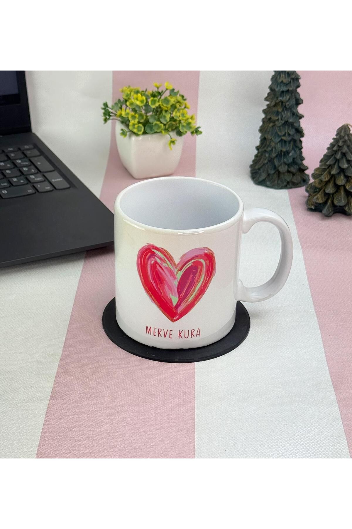 Gift Moda Kişiye Özel Aşkın Sıcak Dokunuşu Tasarımlı Kupa Bardak